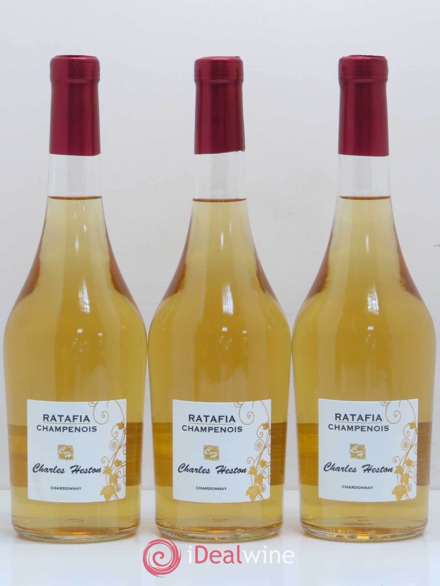 Ratafia Champagne Charles Heston (sans prix de réserve) - Posten von 3 Flaschen - 0