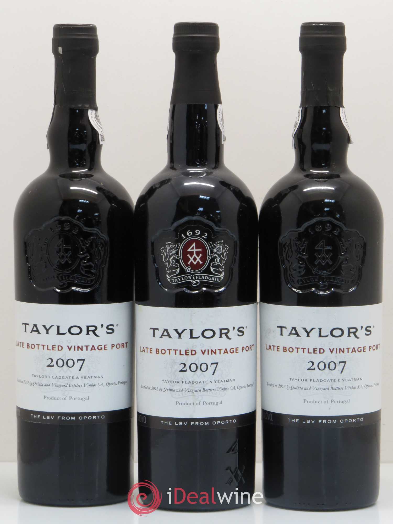 Porto Taylor's Vintage Late bottled Vintage 2007 - Lot de 3 bouteilles - 0