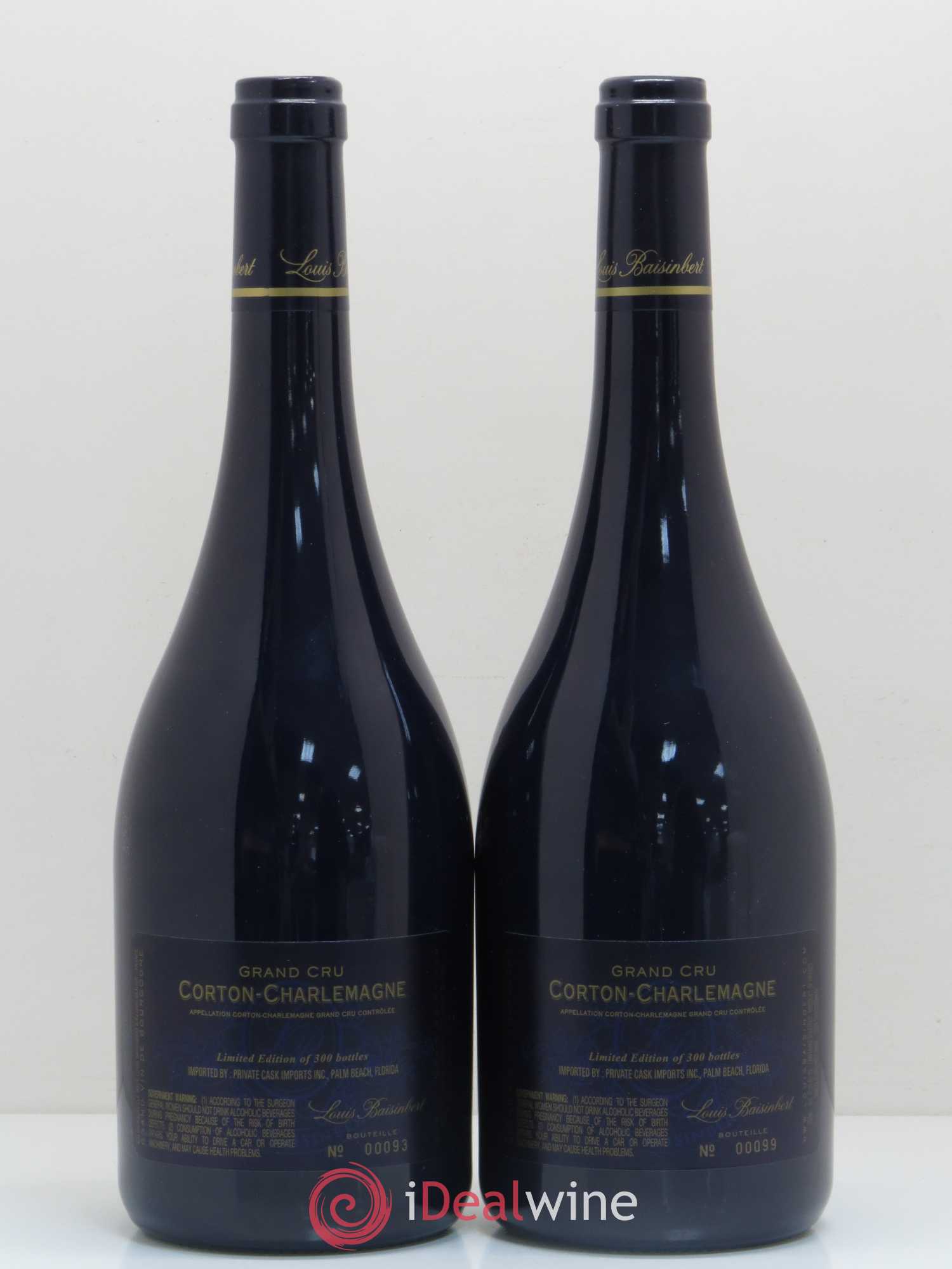 Corton-Charlemagne Grand Cru Louis Baisinbert 2014 - Lot de 2 bouteilles - 1