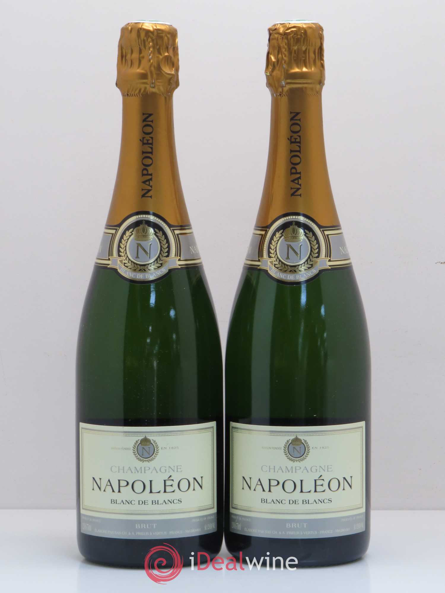 Champagne Napoleon Blanc de Blancs (sans prix de réserve) - Posten von 2 Flaschen - 0