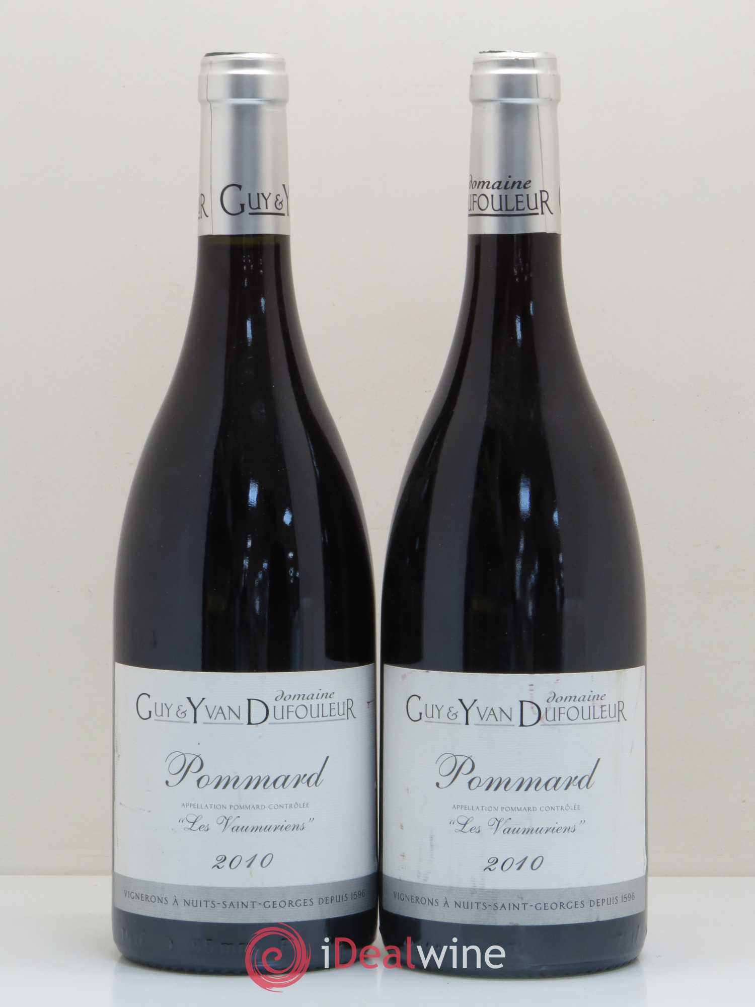 Pommard Les Vaumuriens Guy et Yvan Dufouleur (sans prix de réserve) 2010 - Posten von 2 Flaschen - 0