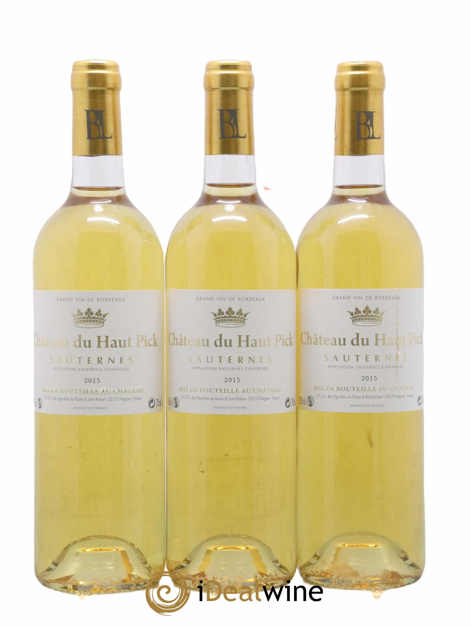 Sauternes 2015 - Lotto di 3 bottiglie - 0