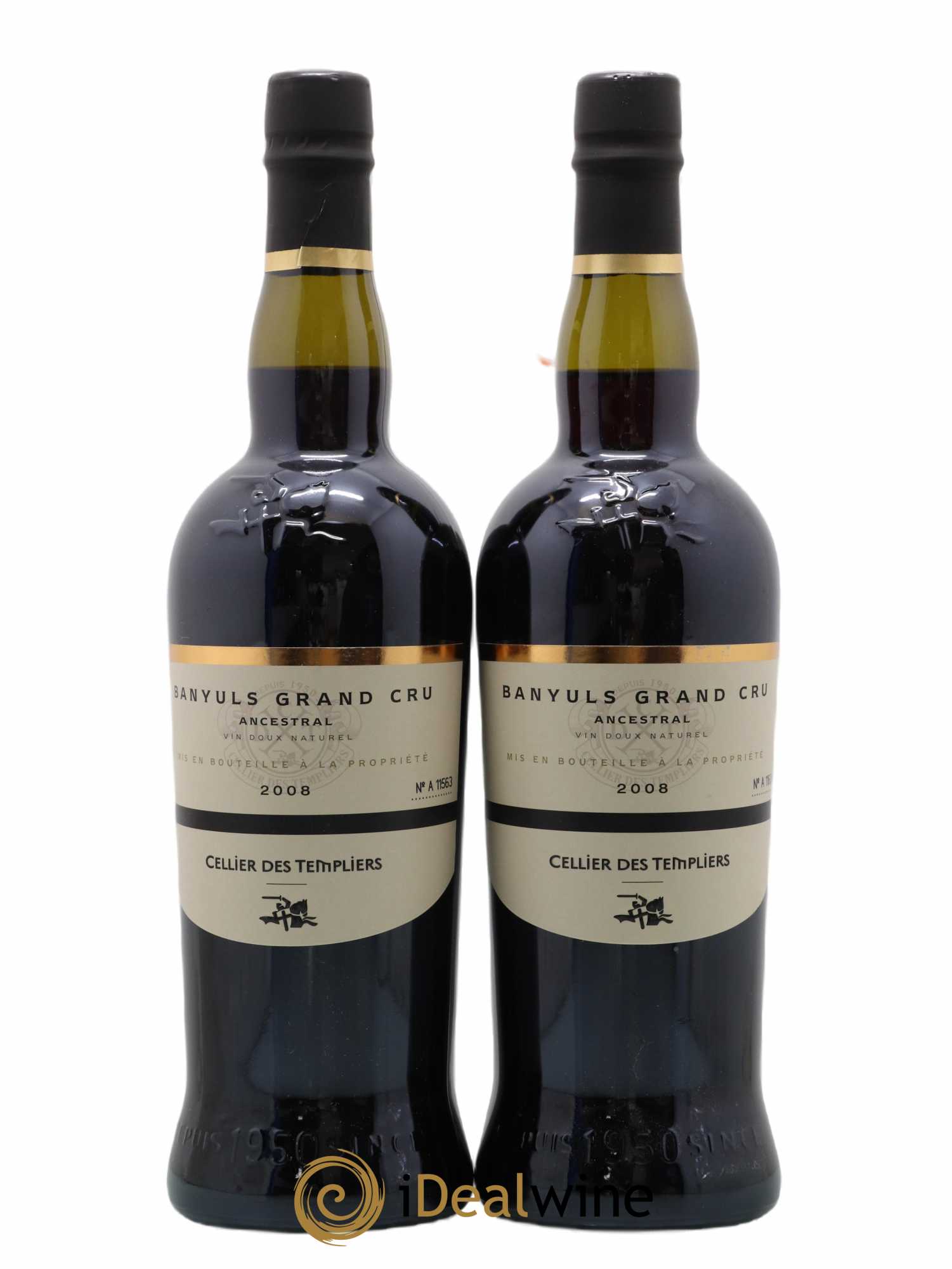 Banyuls grand cru Ancestral Cellier des Templiers 2008 - Posten von 2 Flaschen - 0