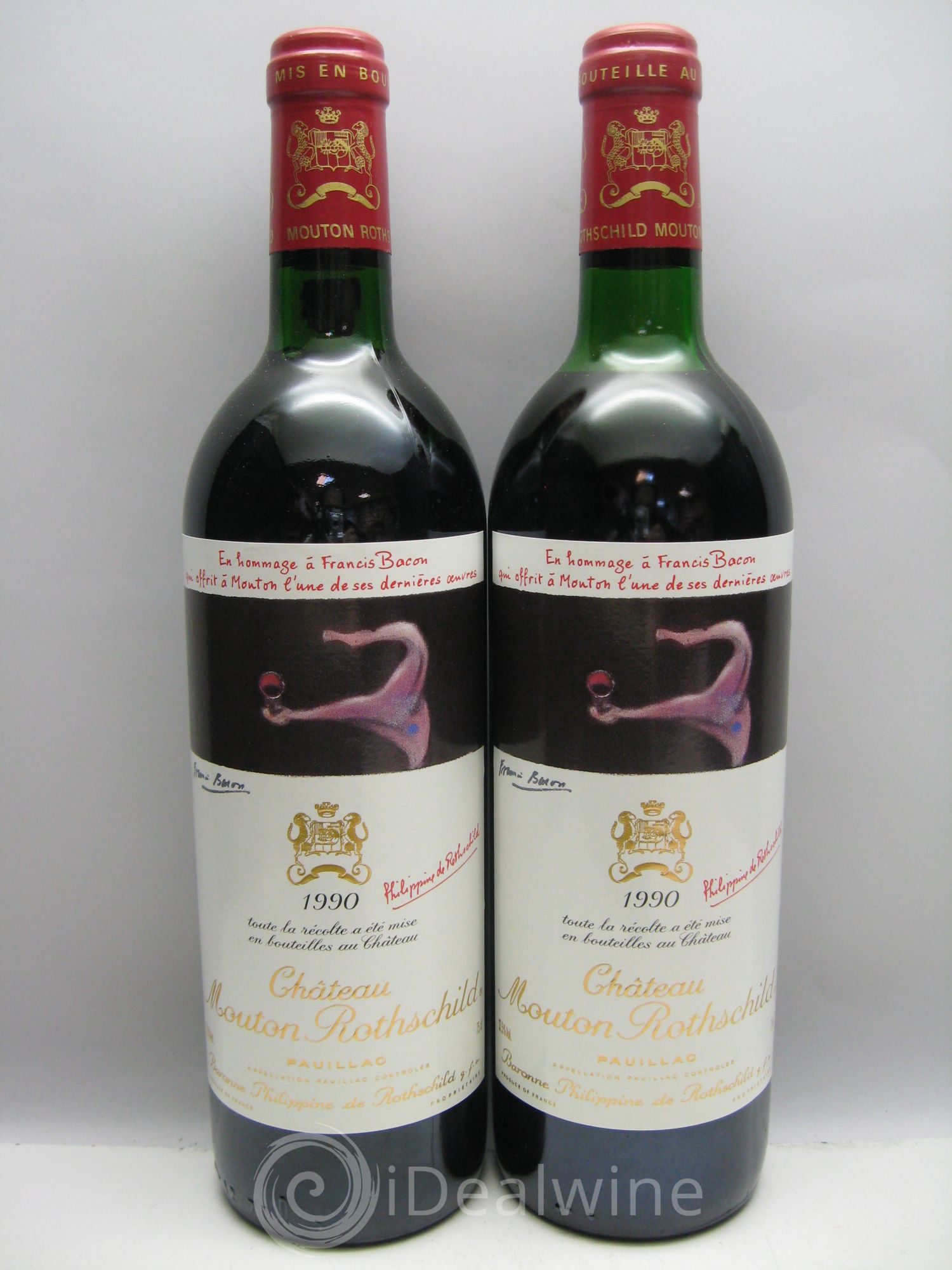 Château Mouton Rothschild 1er Grand Cru Classé 1990 - Lot de 12 bouteilles - 2