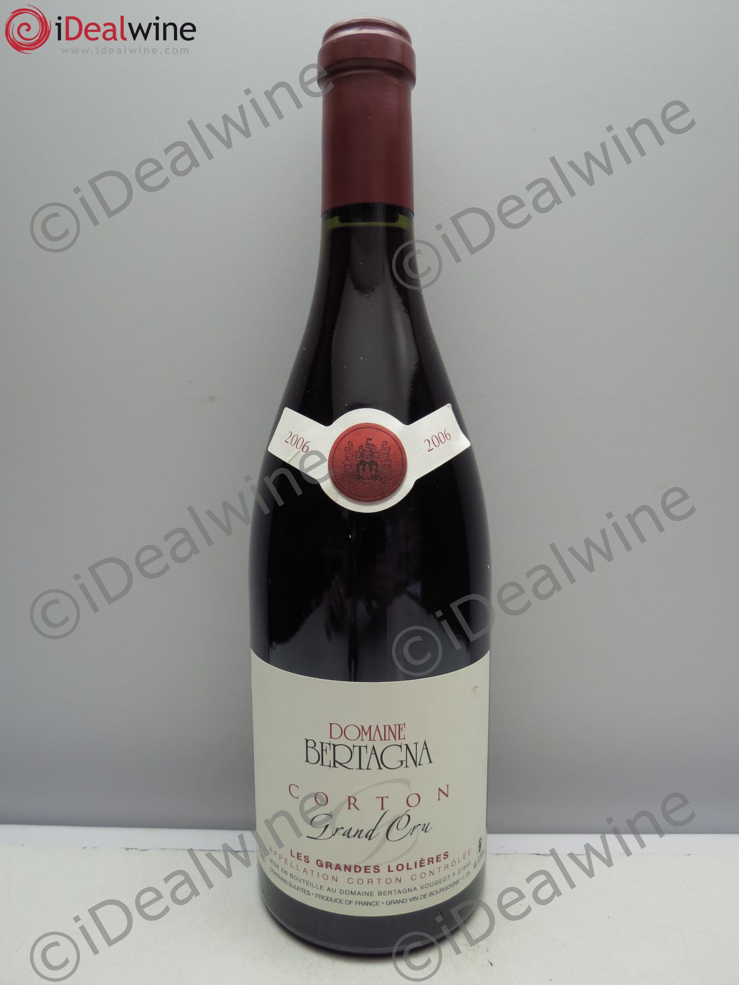 Corton Grand Cru Bertagna 2006 - Lot de 1 bouteille - 0