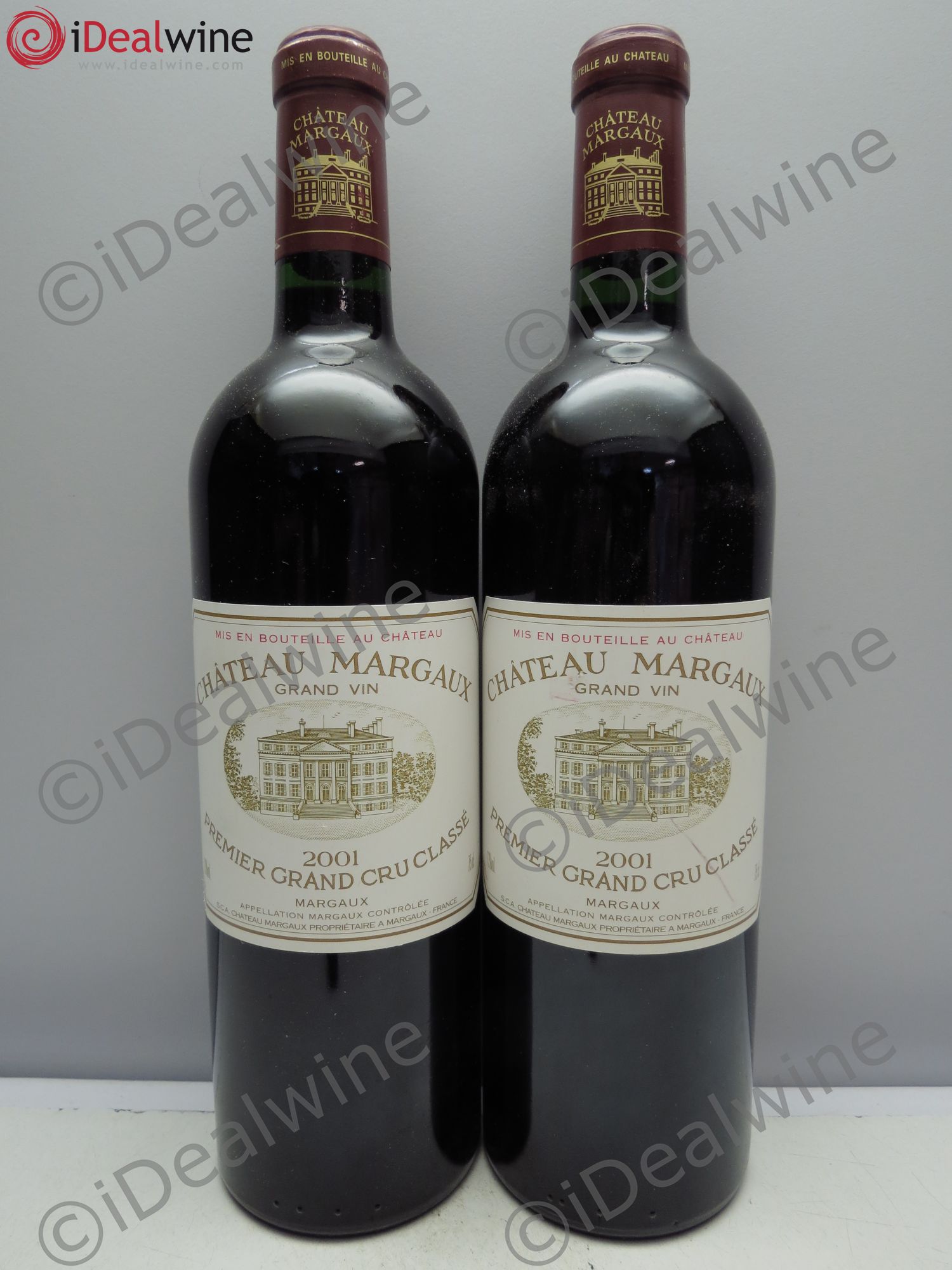 Château Margaux 1er Grand Cru Classé 2001 - Lot de 2 bouteilles - 0