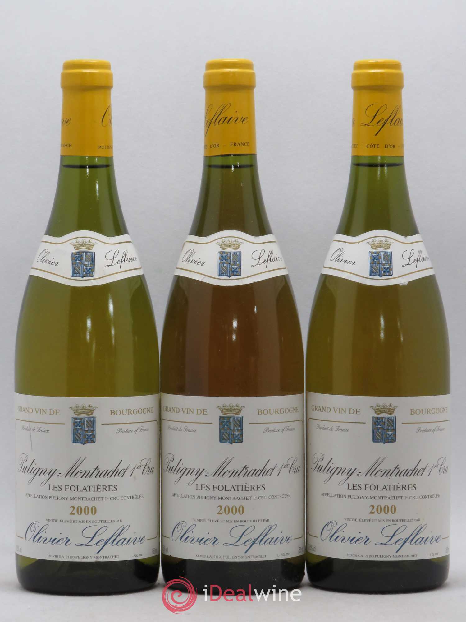 Puligny-Montrachet 1er Cru 2000 - Lot de 3 bouteilles - 0