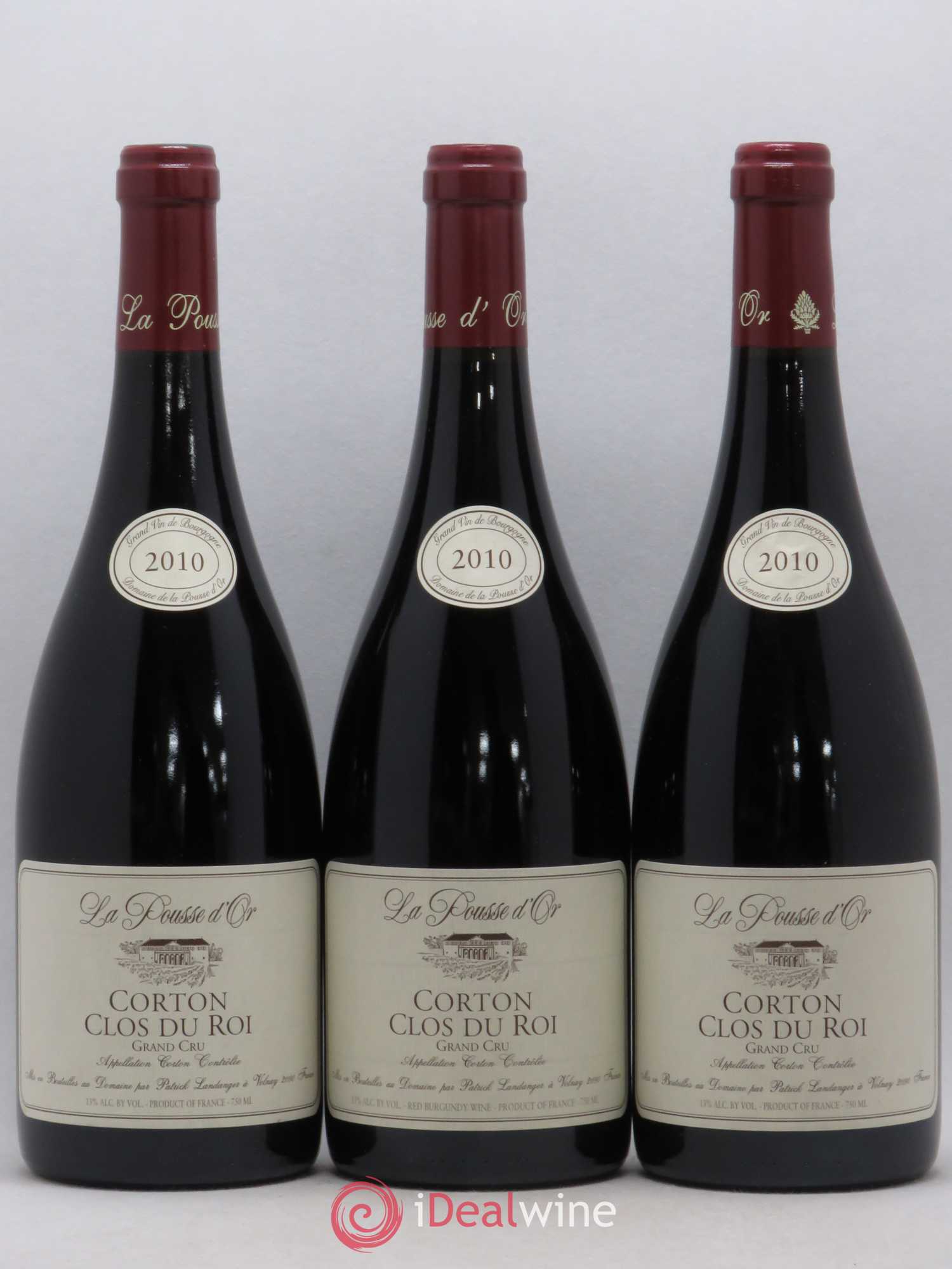Corton Grand Cru Clos du Roi La Pousse d'Or (Domaine de) 2010 - Lotto di 3 bottiglie - 0