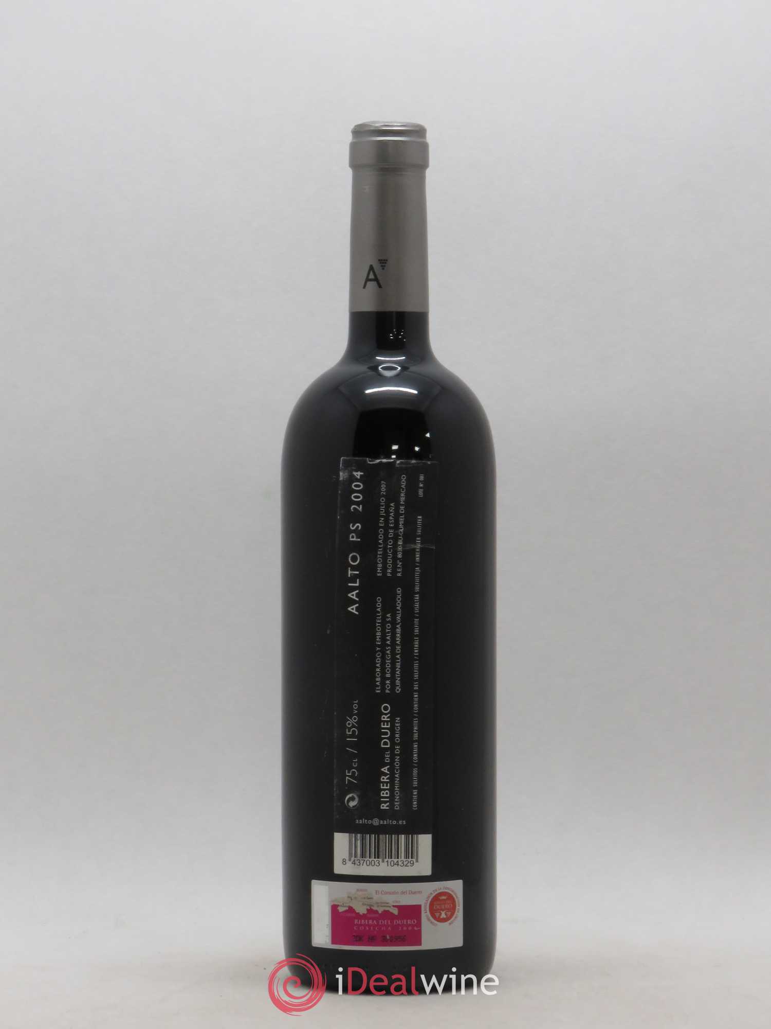 Ribera Del Duero DO Aalto Bodegas y Vinedos Aalto PS 2004 - Lot de 1 bouteille - 1