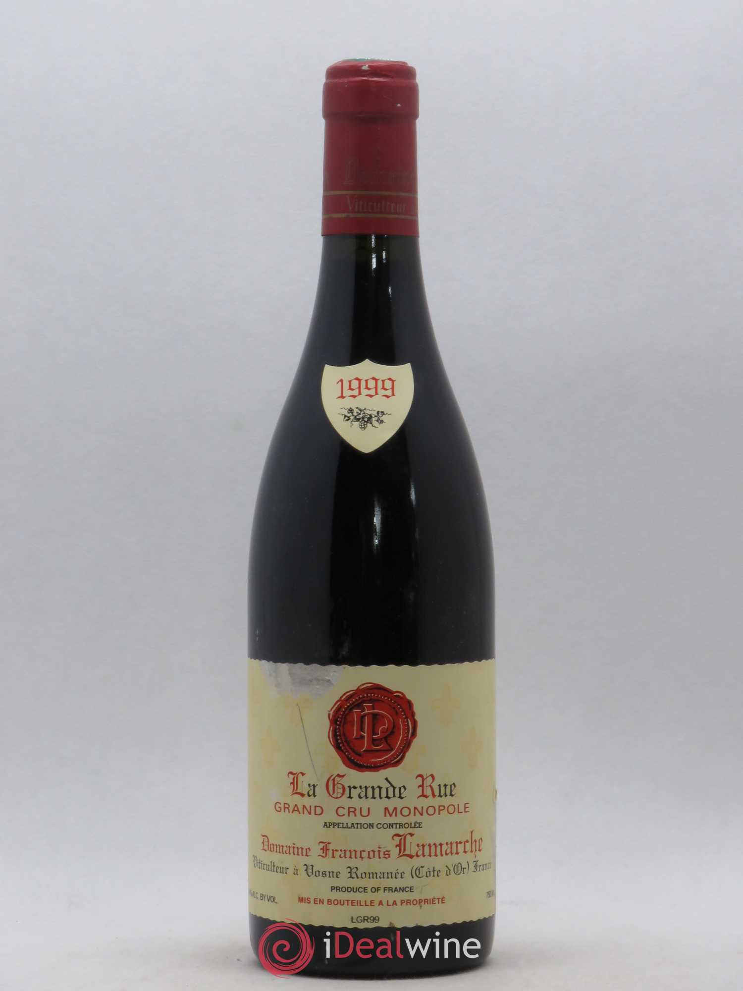 La Grande Rue Grand Cru Lamarche (Domaine) 1999 - Lot de 1 bouteille - 0
