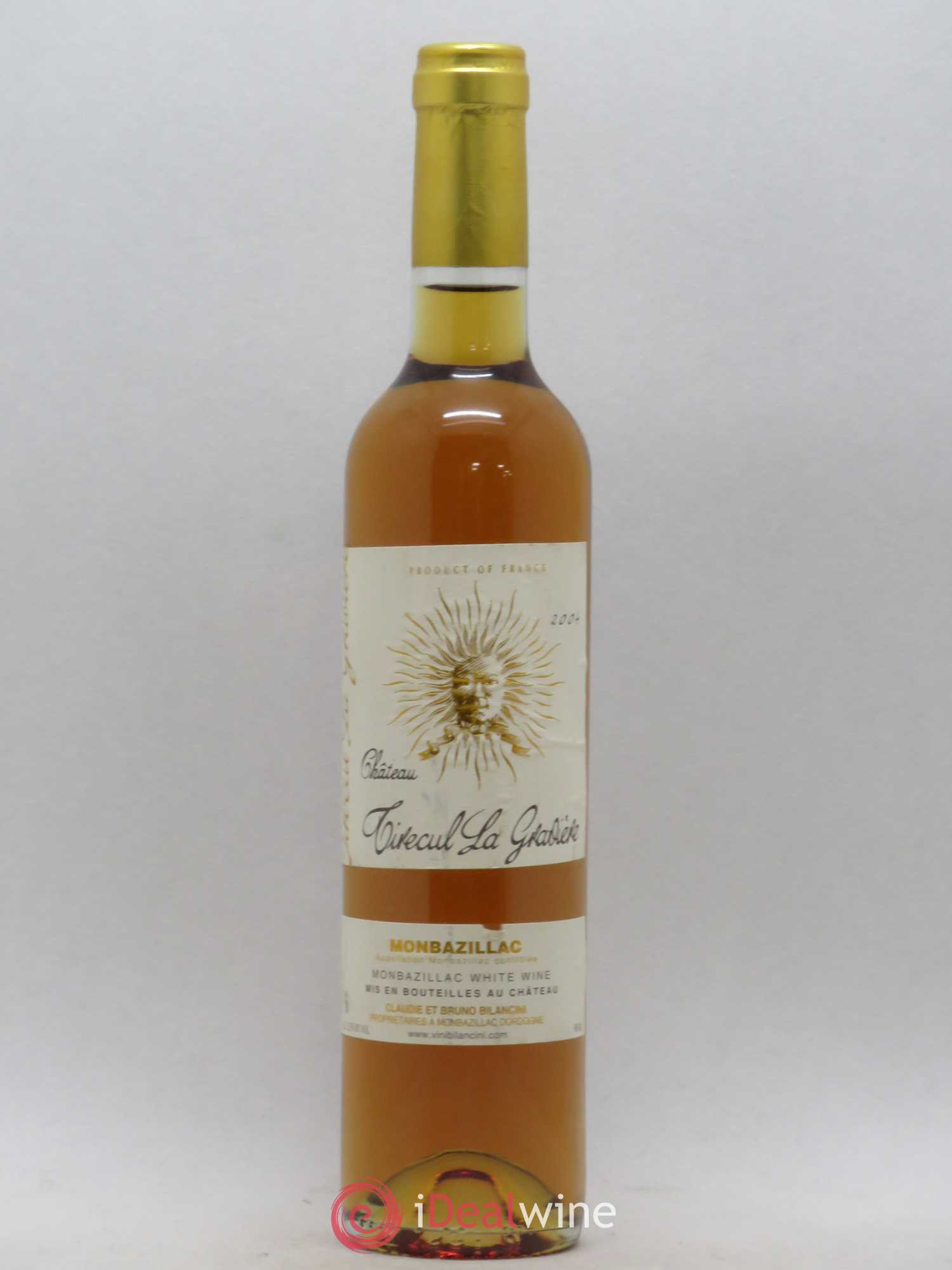 Monbazillac Château Tirecul La Gravière Bruno et Claudie Bilancini 50cl 2004 - Lotto di 1 bottiglia - 0
