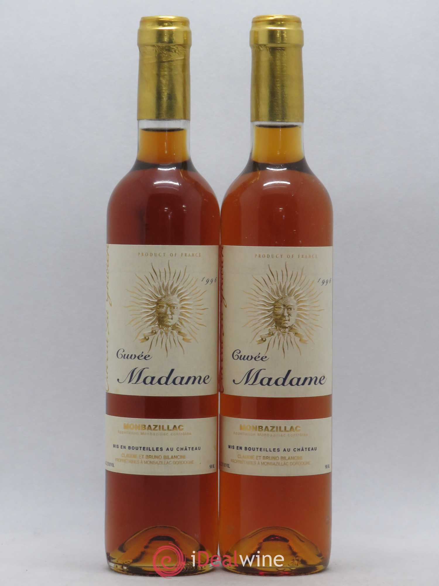 Monbazillac Château Tirecul La Gravière Cuvée Madame Bruno et Claudie Bilancini 50cl 1996 - Lotto di 2 bottiglie - 0
