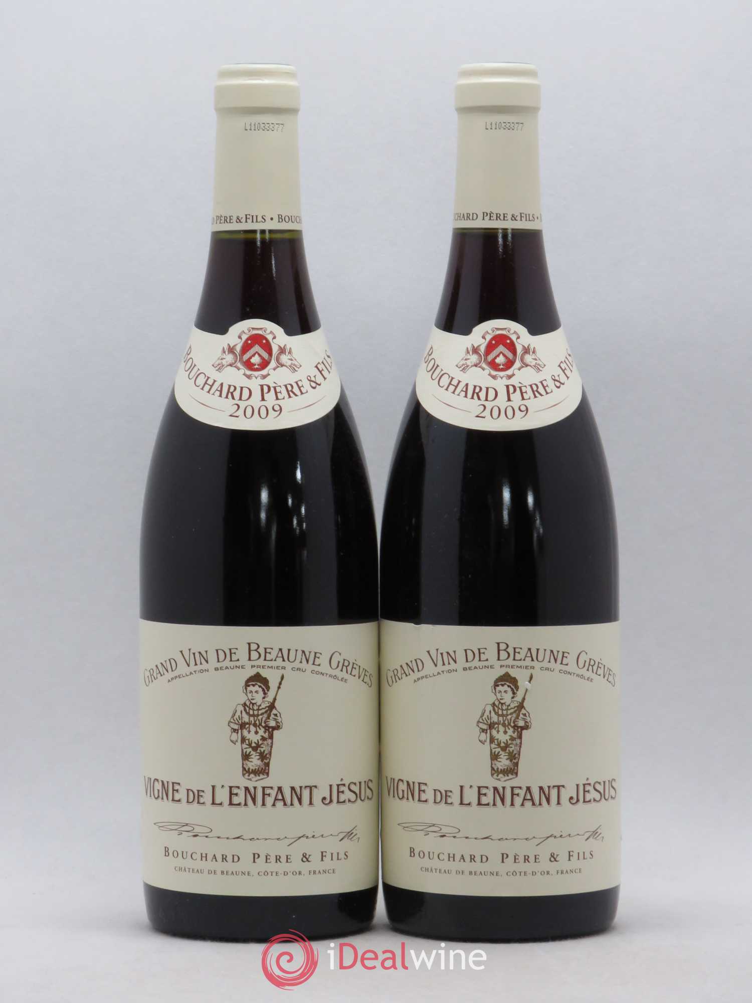Beaune 1er Cru Grèves - Vigne de l'Enfant Jésus Bouchard Père & Fils 2009 - Lot de 2 bouteilles - 0