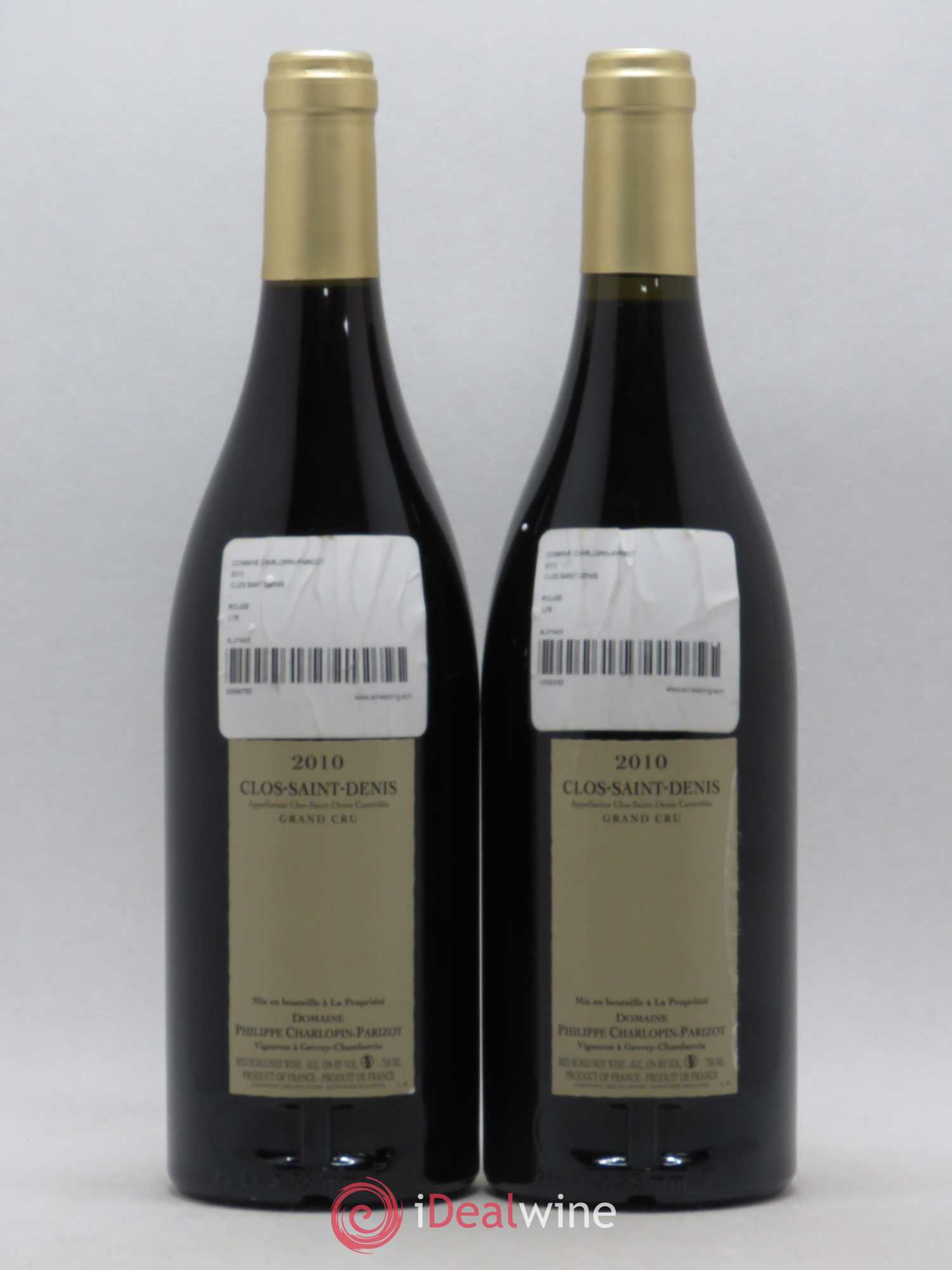 Clos Saint-Denis Grand Cru Charlopin-Parizot 2010 - Lot de 2 bouteilles - 1