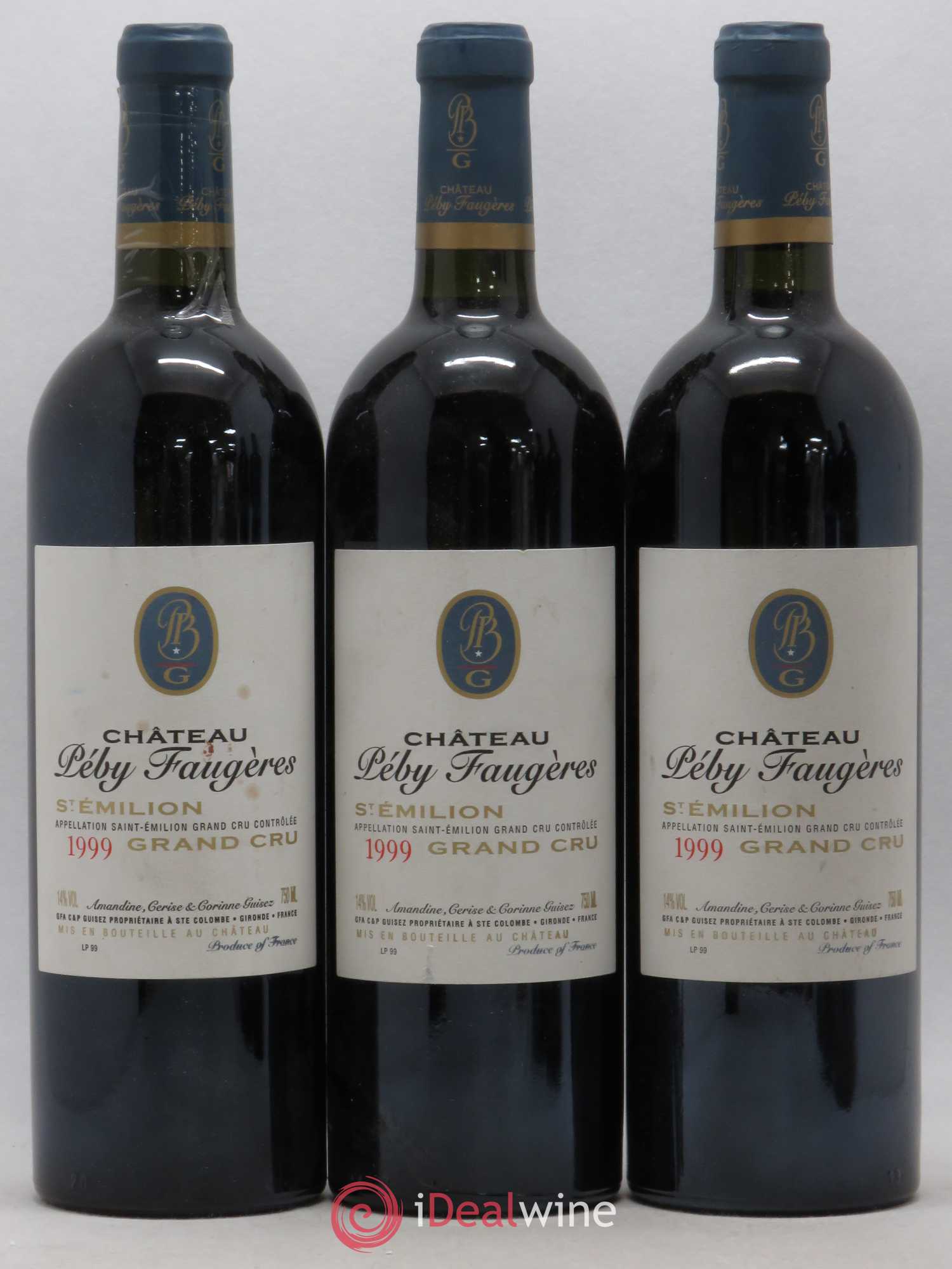 Château Péby Faugères Grand Cru Classé 1999 - Lot de 5 bouteilles - 1