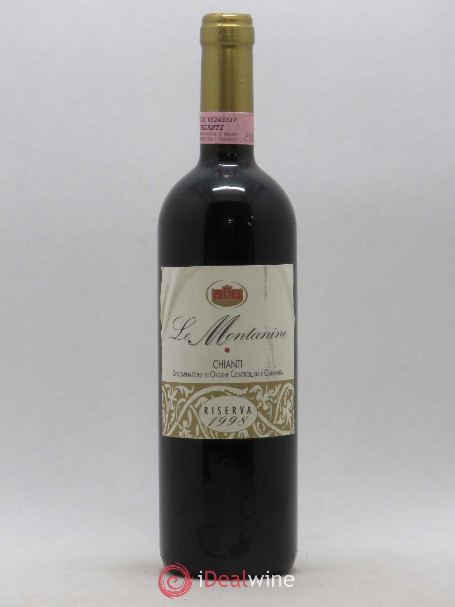 Chianti DOCG Riserva La Montanine 1998 - Lot de 1 bouteille - 0