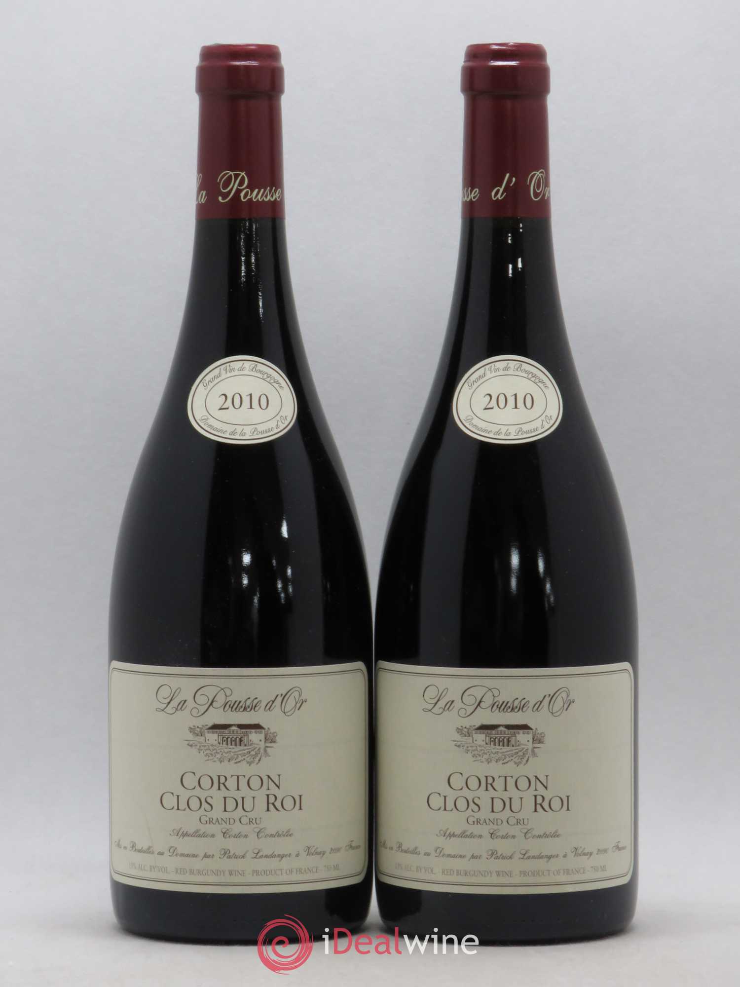 Corton Grand Cru Clos du Roi La Pousse d'Or (Domaine de) 2010 - Lot de 2 bouteilles - 0