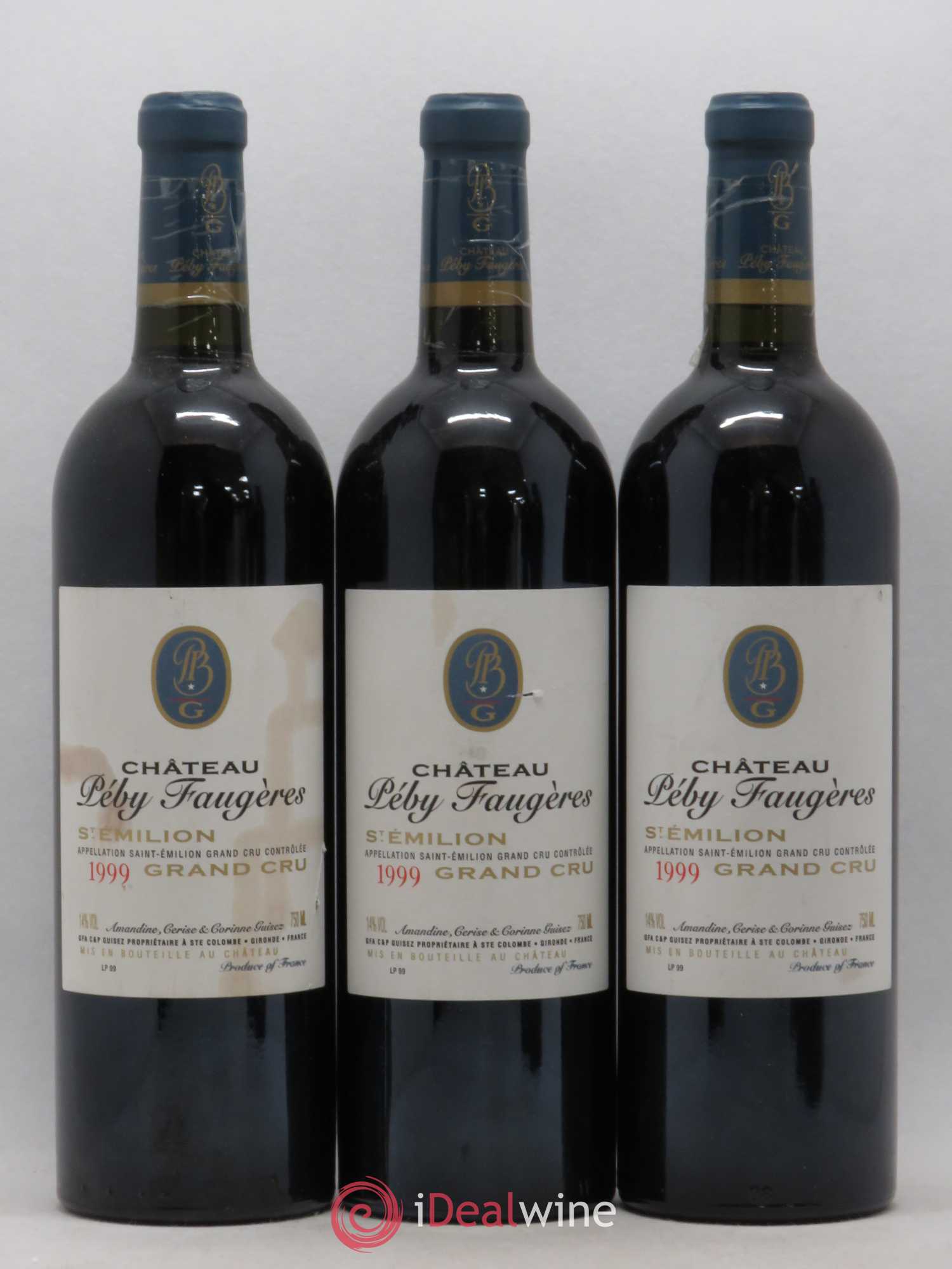 Château Péby Faugères Grand Cru Classé 1999 - Lot de 5 bouteilles - 1