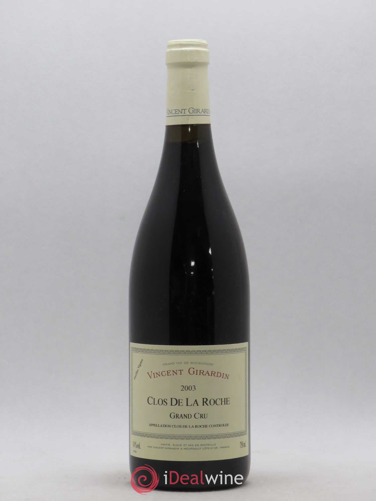 Clos de la Roche Grand Cru Vincent Girardin (Domaine) 2003 - Lot de 1 bouteille - 0