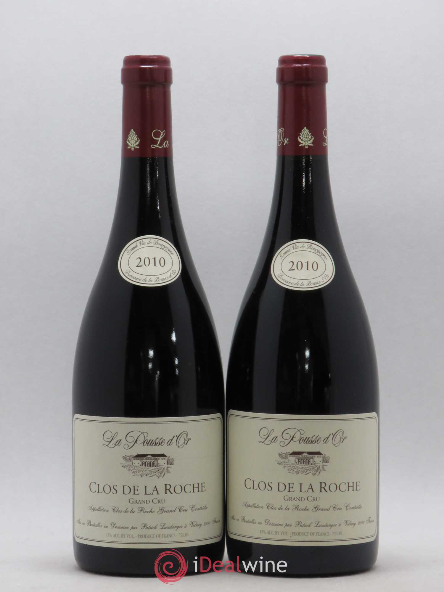 Clos de la Roche Grand Cru La Pousse d'Or (Domaine de) 2010 - Lot de 2 bouteilles - 0