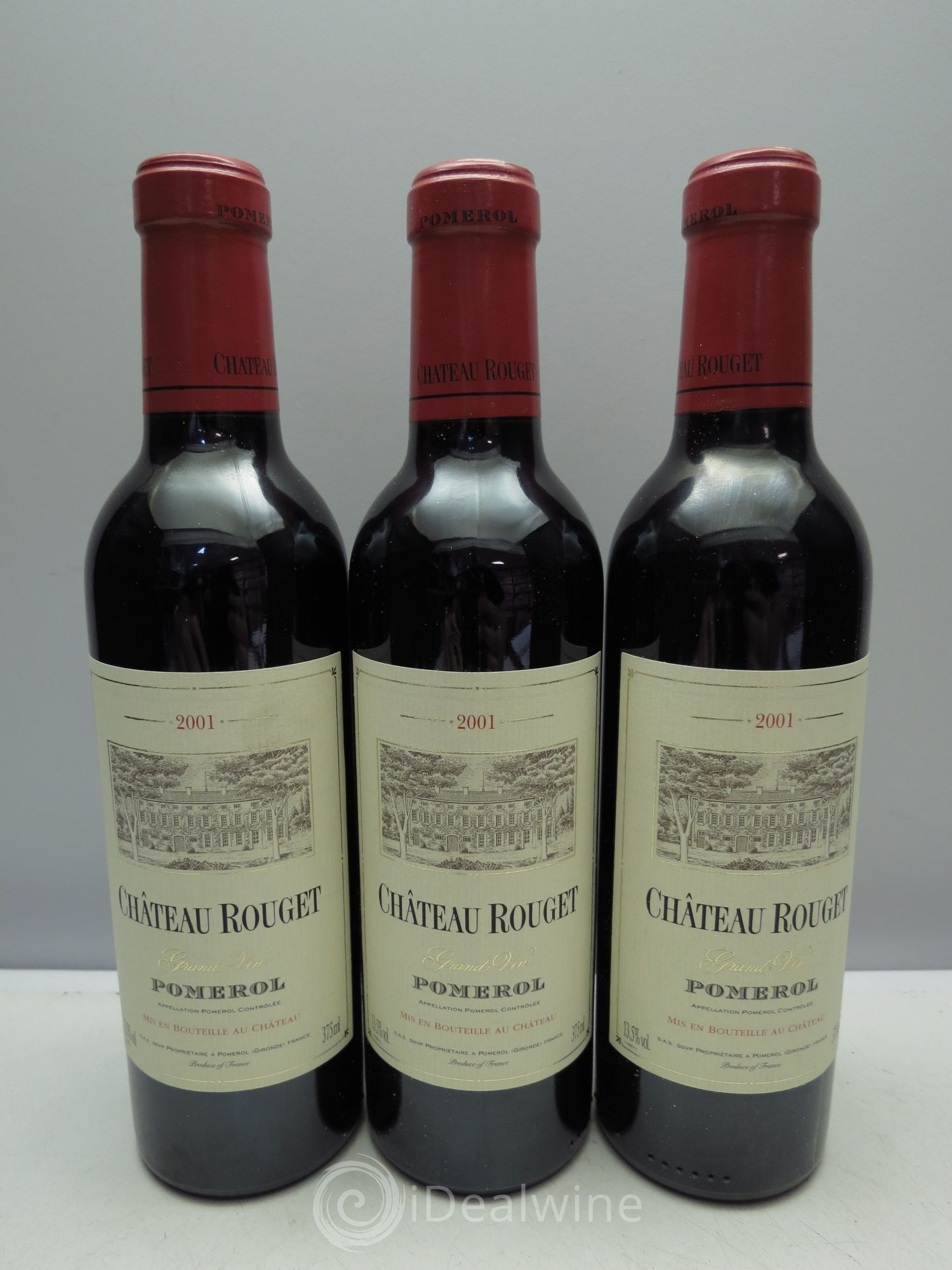 Château Rouget 2001 - Posten von 3 Demi-Flaschen - 0