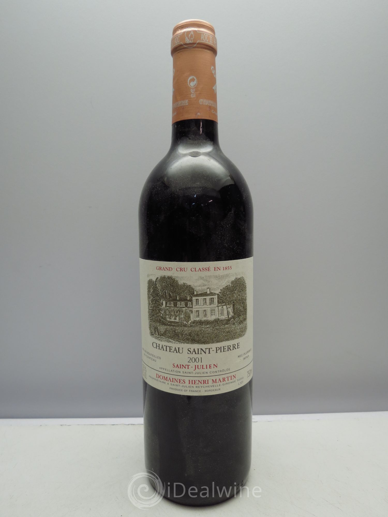 Château Saint-Pierre 4ème Grand Cru Classé 2001 - Lot de 1 bouteille - 0