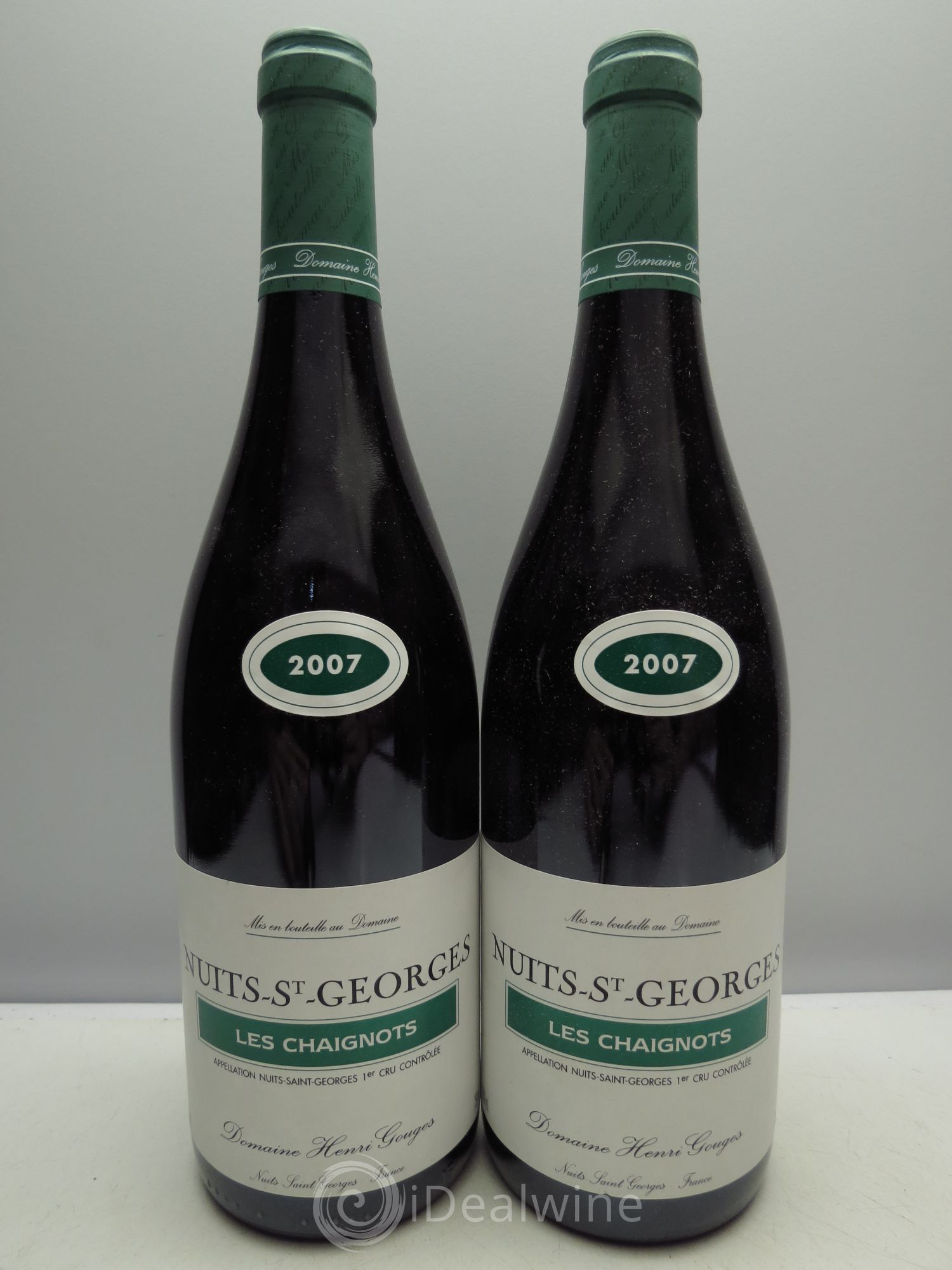 Nuits-Saint-Georges 1er Cru Les Chaignots Henri Gouges 2007 - Lot de 2 bouteilles - 0