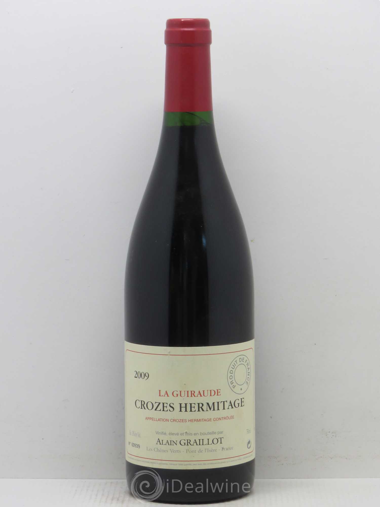 Crozes-Hermitage La Guiraude Domaine Graillot 2009 - Lot de 1 bouteille - 0