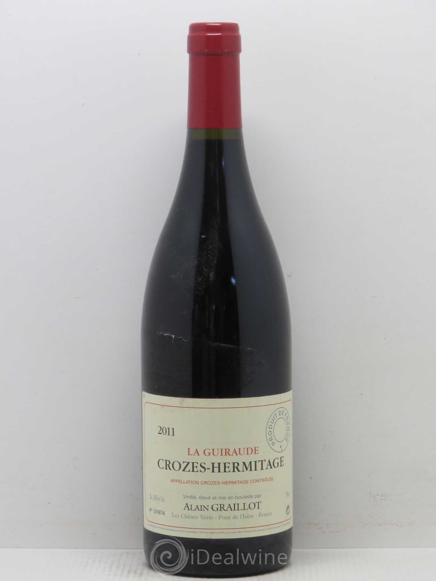 Crozes-Hermitage La Guiraude Domaine Graillot 2011 - Lot de 1 bouteille - 0