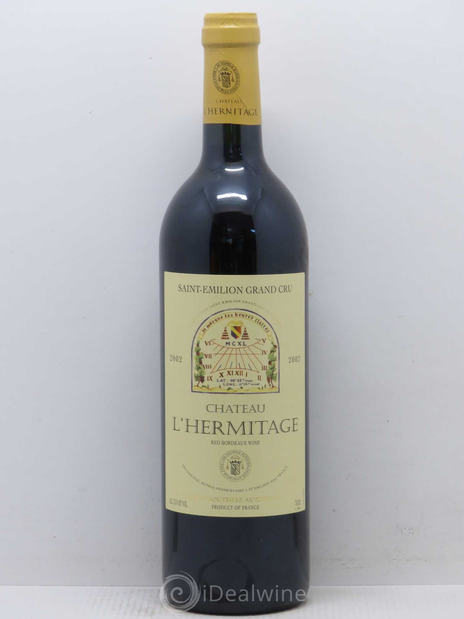 Château l' Hermitage (sans prix de réserve) 2002 - Lot de 1 bouteille - 0