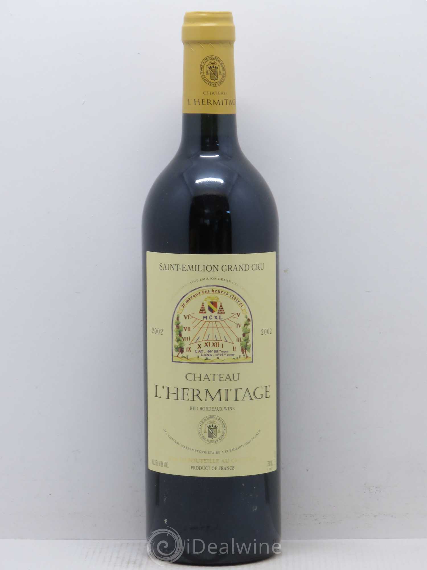 Château l' Hermitage (sans prix de réserve) 2002 - Lot de 1 bouteille - 0