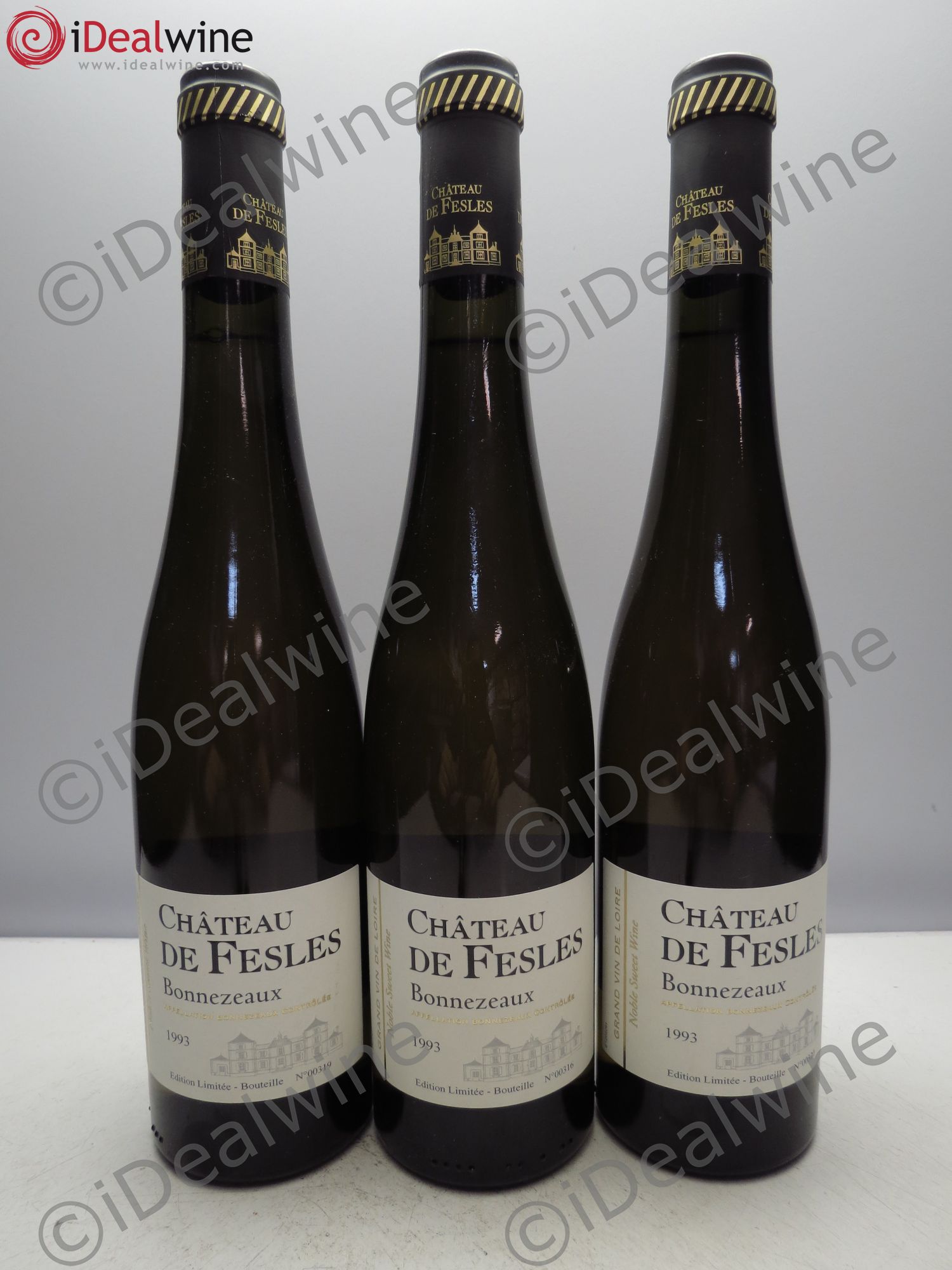 Bonnezeaux Château de Fesles (50cl) 1993 - Lot de 3 flacons - 0