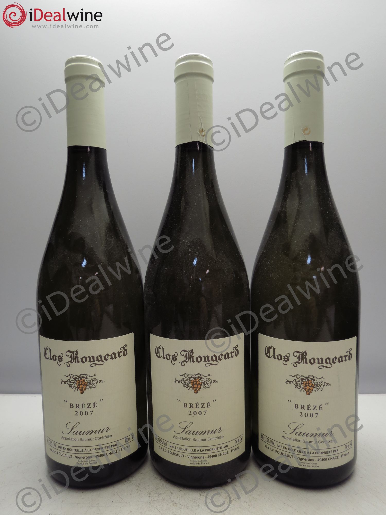 Saumur Brézé Clos Rougeard 2007 - Lot de 3 bouteilles - 0