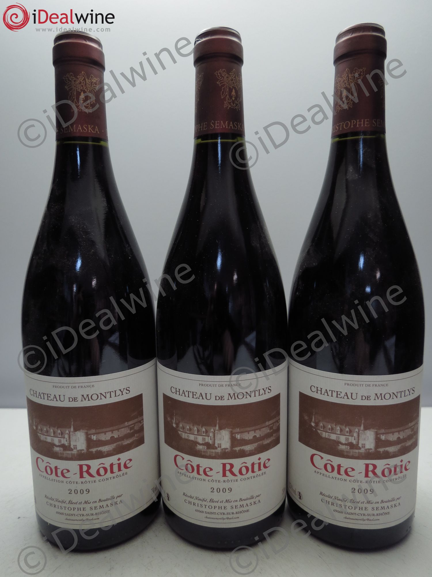 Côte-Rôtie Château de Montlys 2009 - Lot de 3 bouteilles - 0