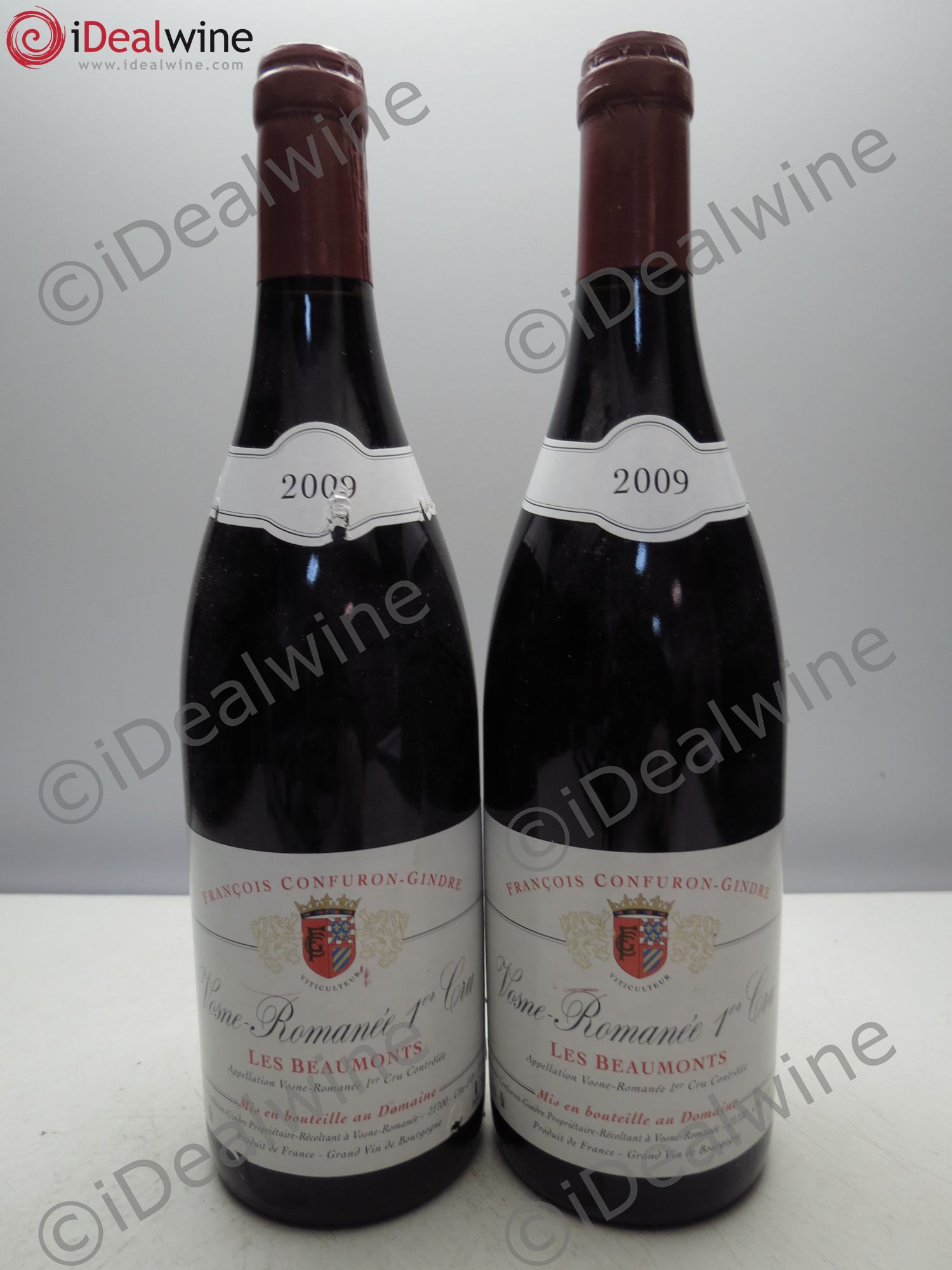 Vosne-Romanée 1er Cru Confuron-Gindre, Les Beaumonts 2009 - Posten von 2 Flaschen - 0