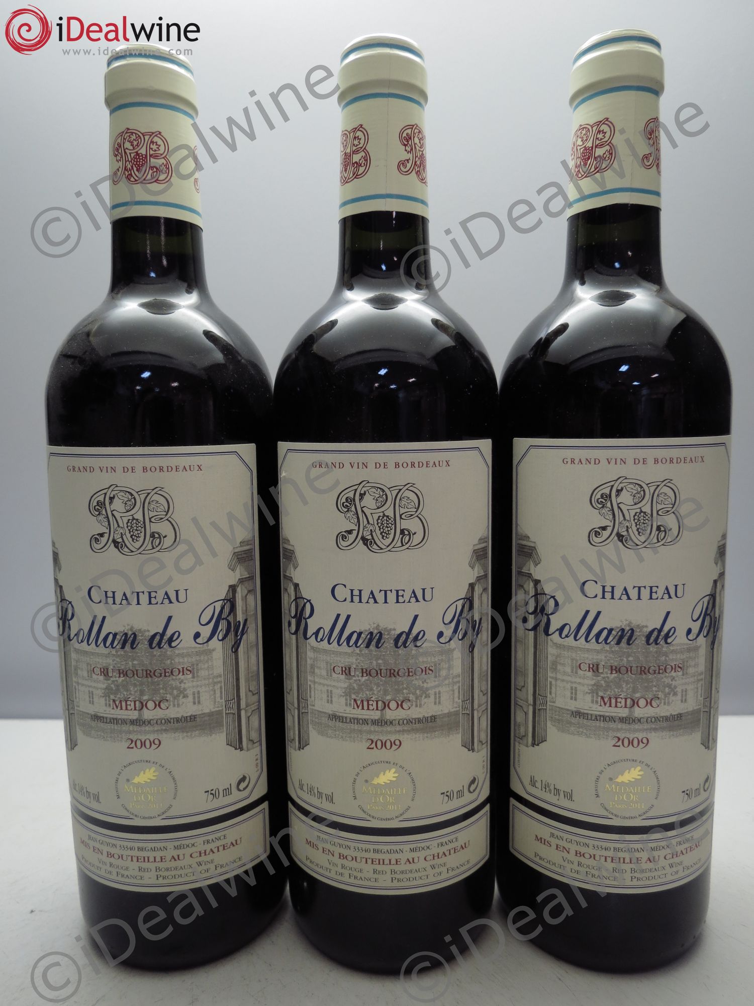 Château Rollan de By Cru Bourgeois 2009 - Lot de 3 bouteilles - 0