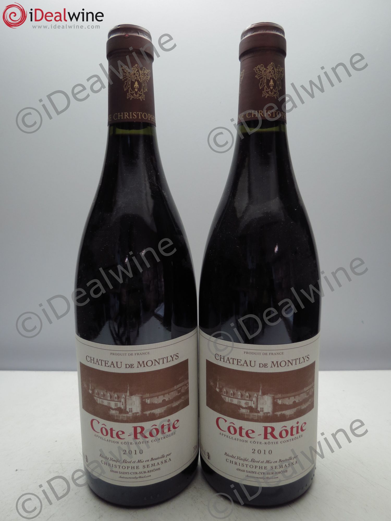 Côte-Rôtie Château de Montlys 2010 - Lot de 2 bouteilles - 0