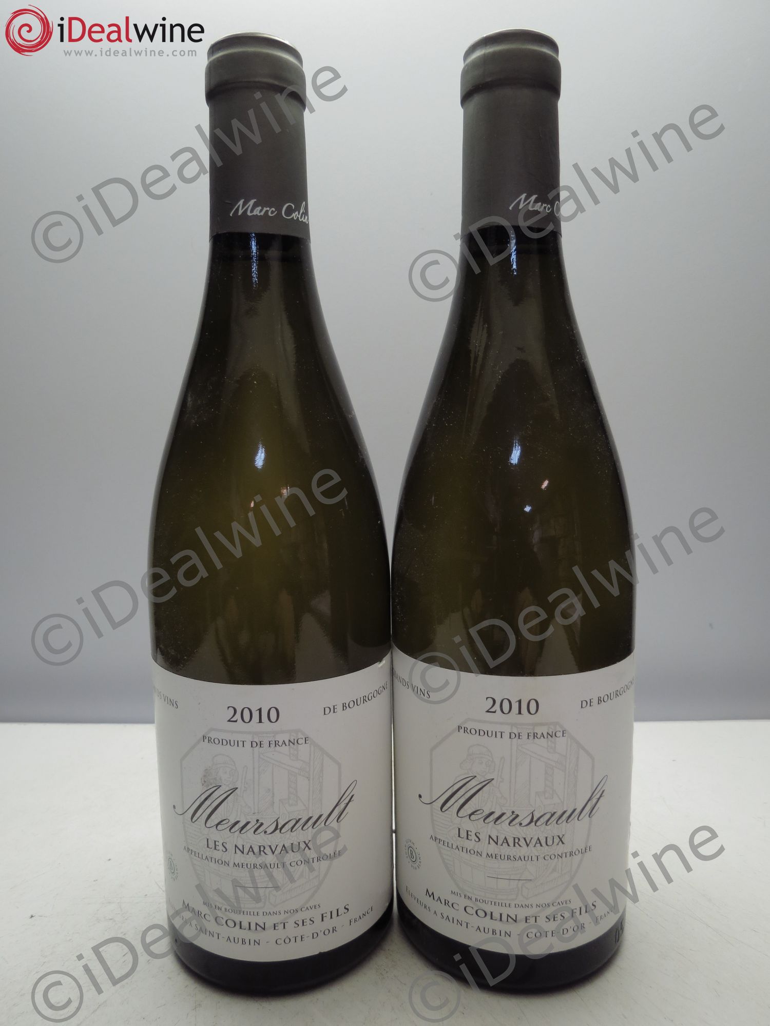 Meursault Marc Colin. Les Narvaux 2010 - Posten von 2 Flaschen - 0