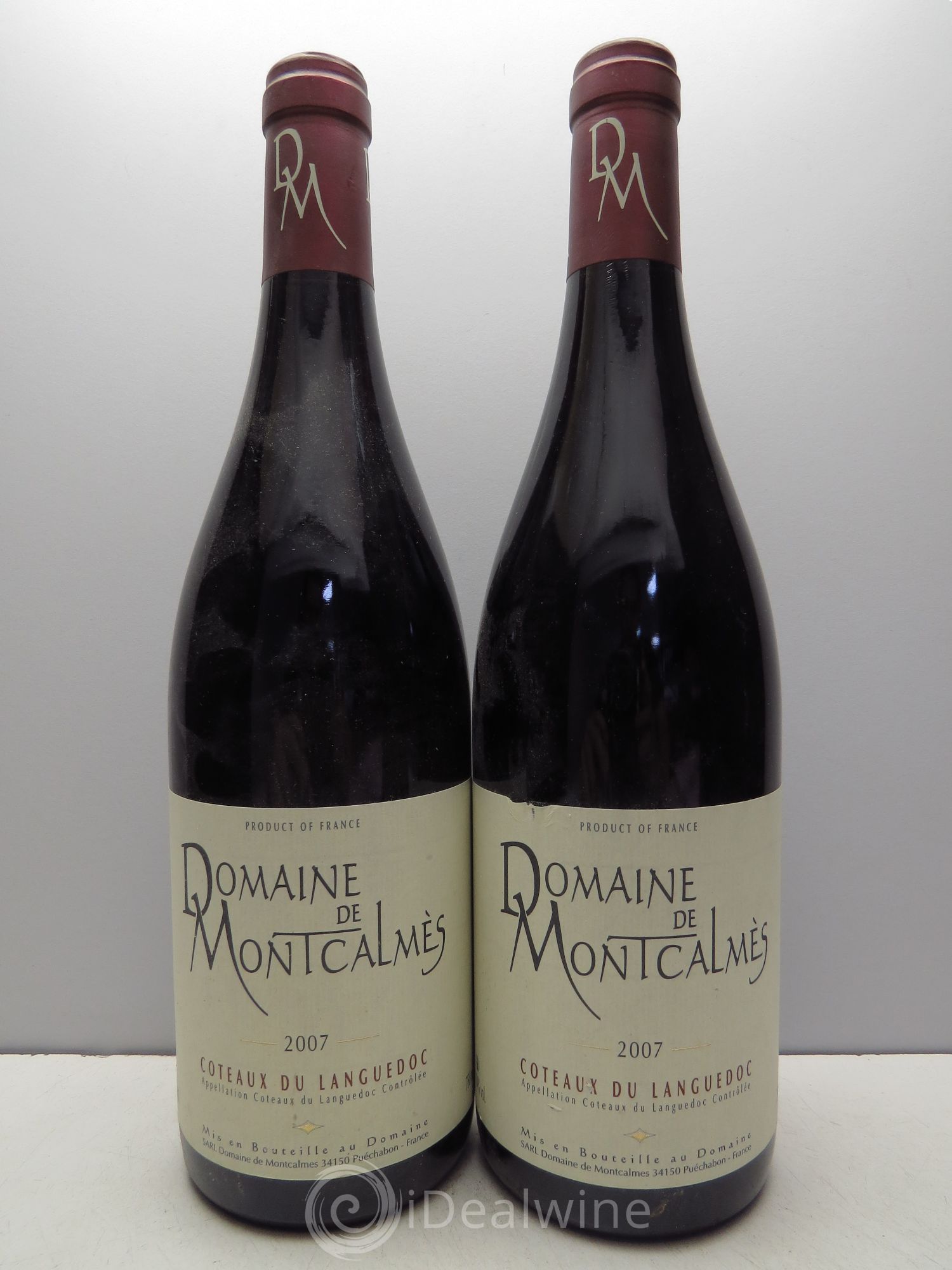 Terrasses du Larzac Domaine de Montcalmès Frédéric Pourtalié 2007 - Lot de 2 bouteilles - 0