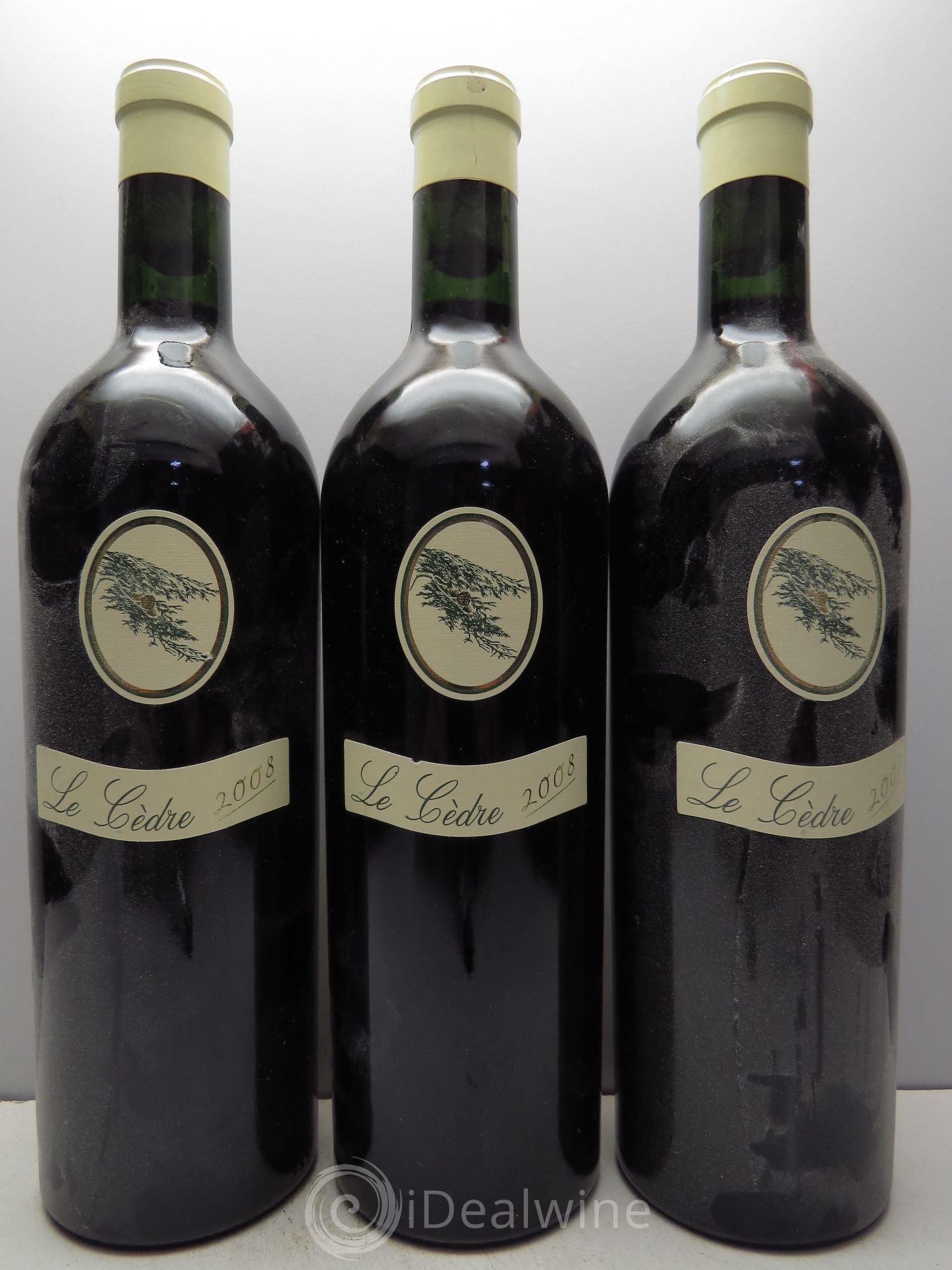 Cahors Château du Cèdre Cuvée Le Cèdre Pascal et Jean-Marc Verhaeghe 2008 - Lot de 3 bouteilles - 0