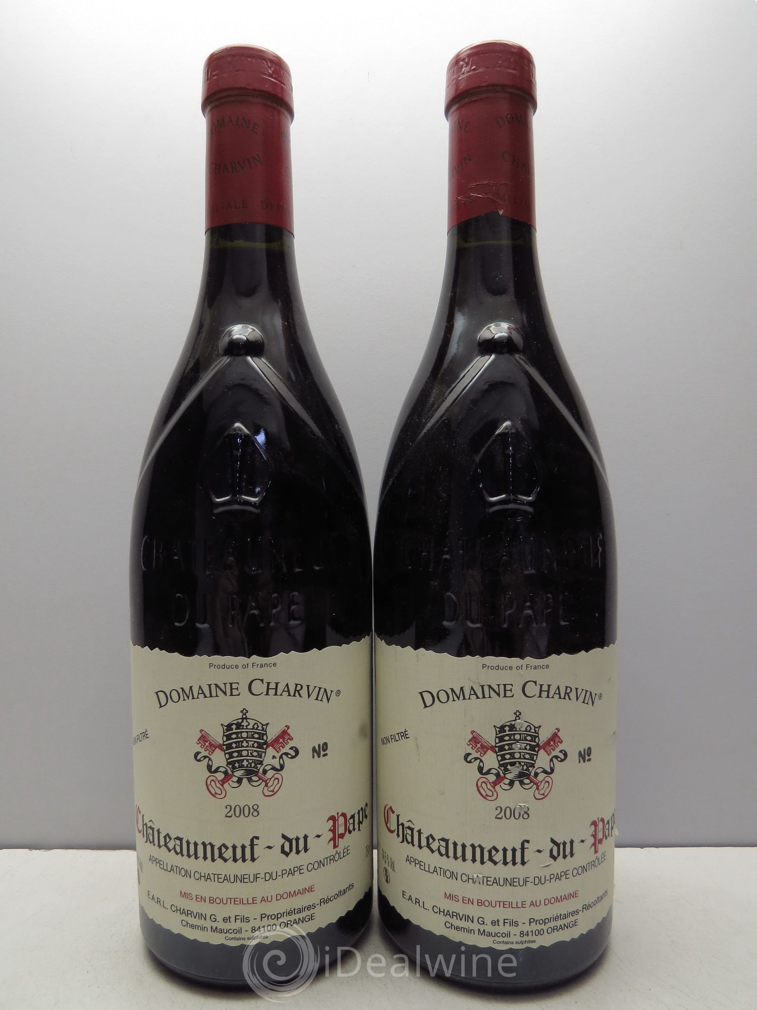 Châteauneuf-du-Pape Charvin (Domaine) 2008 - Lot de 2 bouteilles - 0