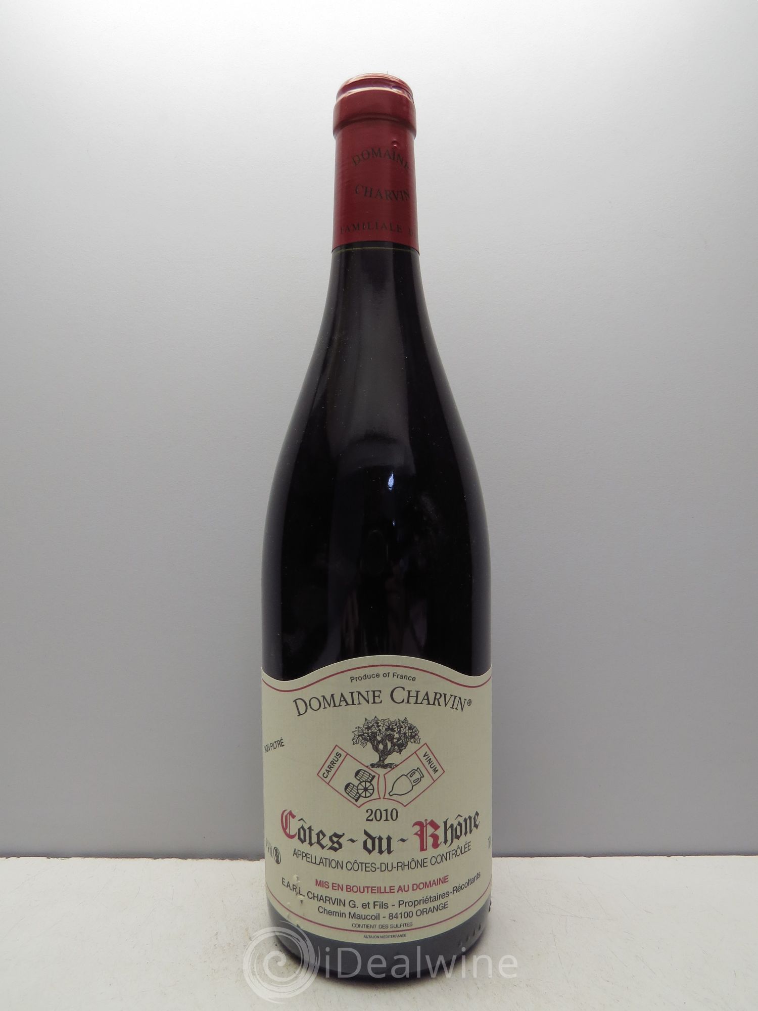 Côtes-du-Rhône Charvin (Domaine) 2010 - Lot de 1 bouteille - 0
