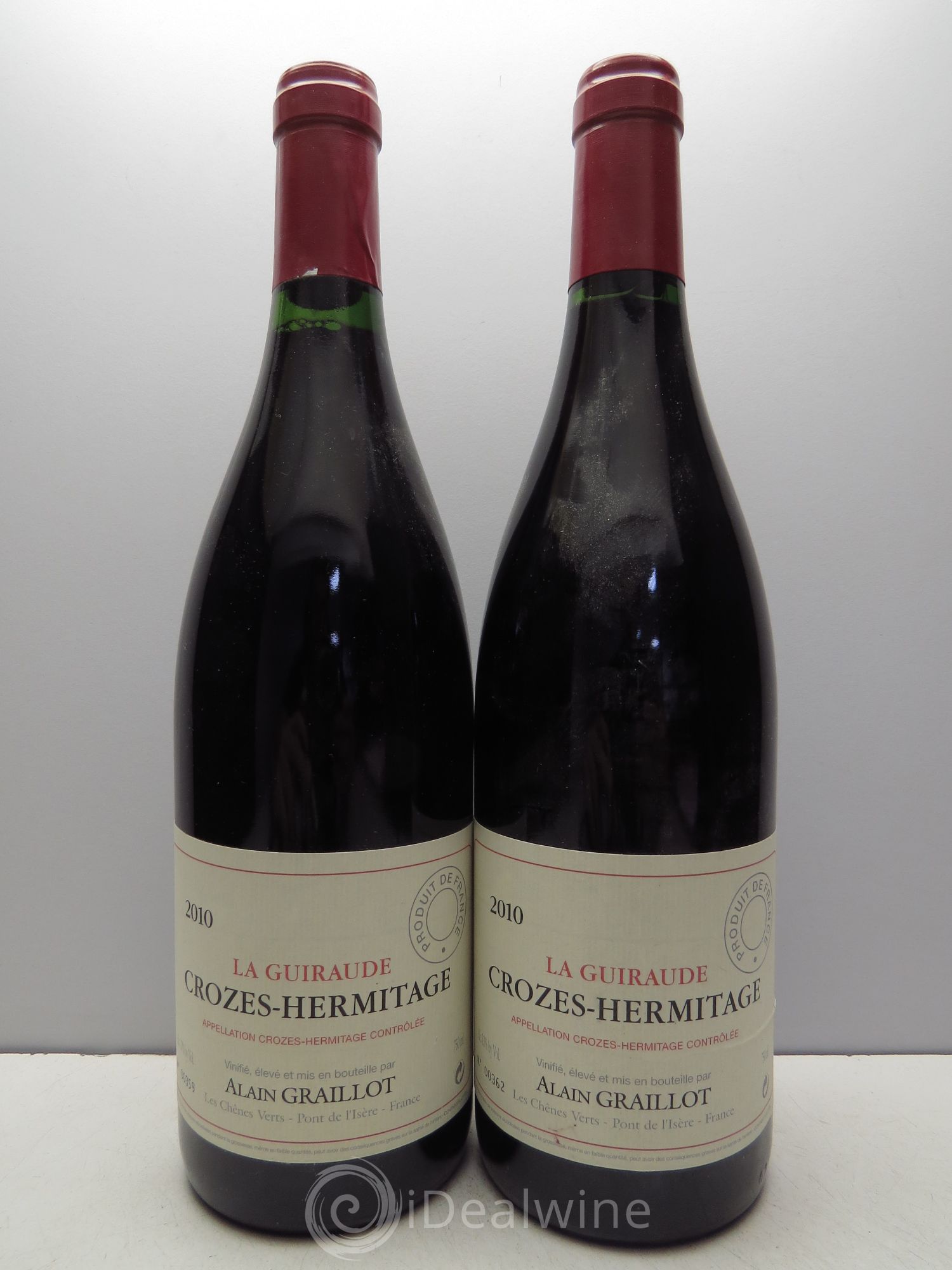 Crozes-Hermitage La Guiraude Domaine Graillot 2010 - Lot de 2 bouteilles - 0