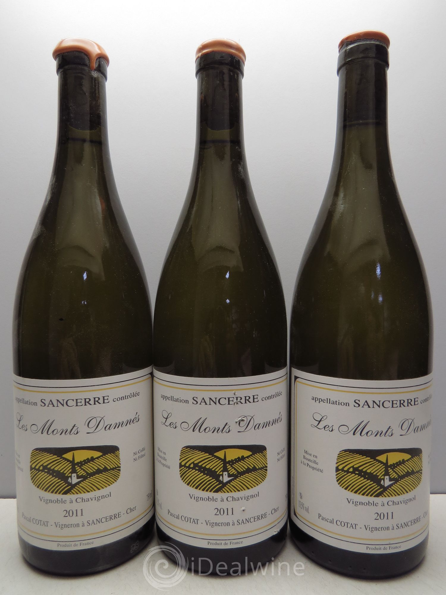 Sancerre Les Monts Damnés Pascal Cotat 2011 - Posten von 3 Flaschen - 0