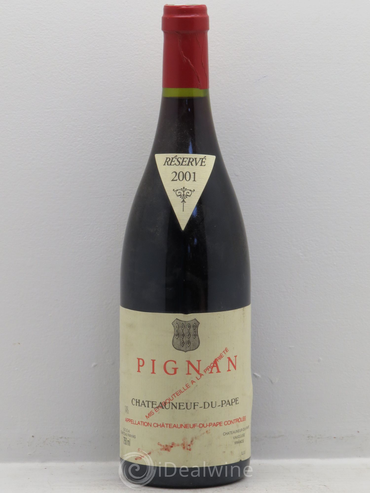 Châteauneuf-du-Pape Pignan Emmanuel Reynaud 2001 - Lot de 1 bouteille - 0