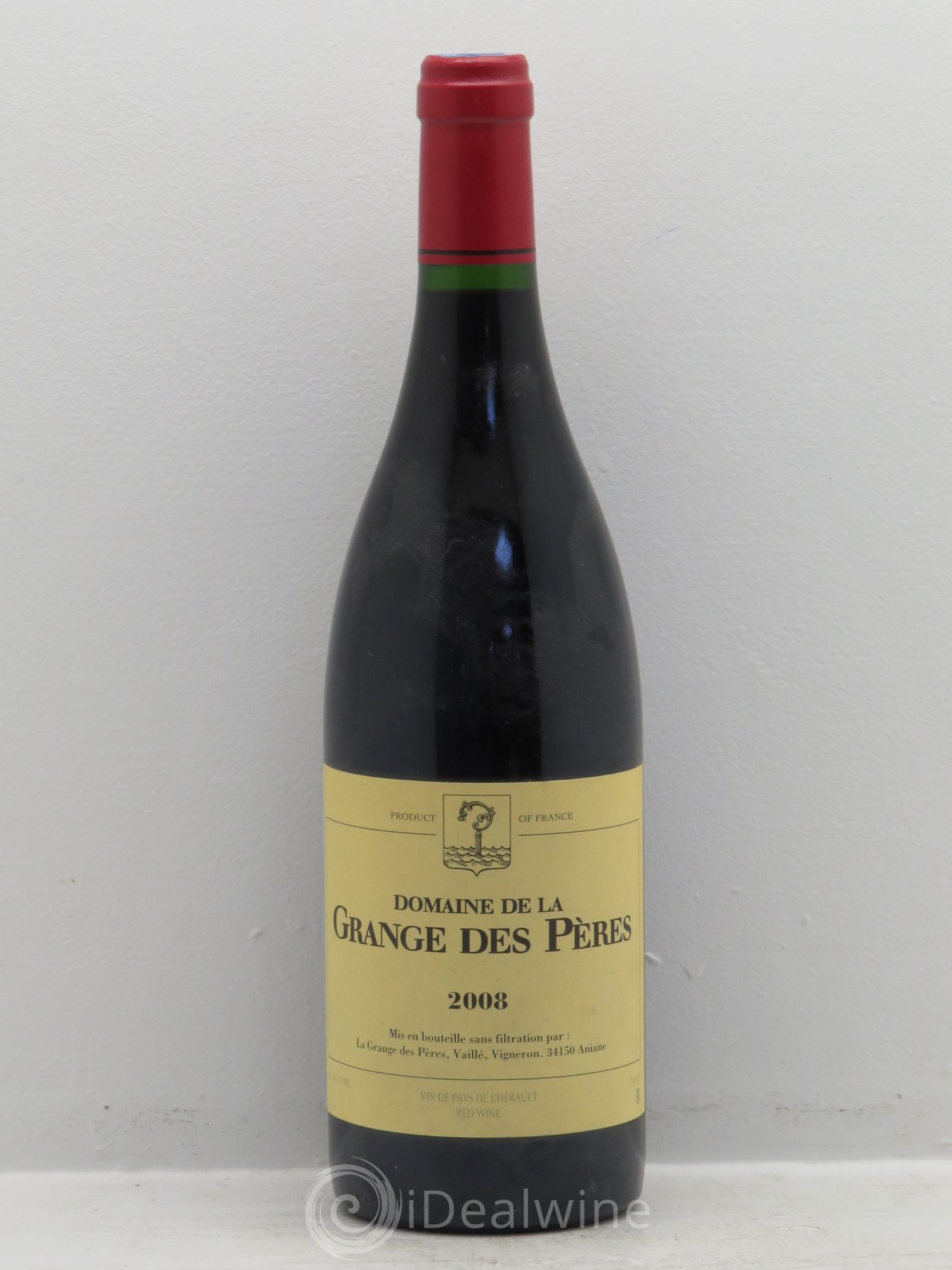 Pays d'Hérault Grange des Pères Laurent Vaillé 2008 - Lot de 1 bouteille - 0