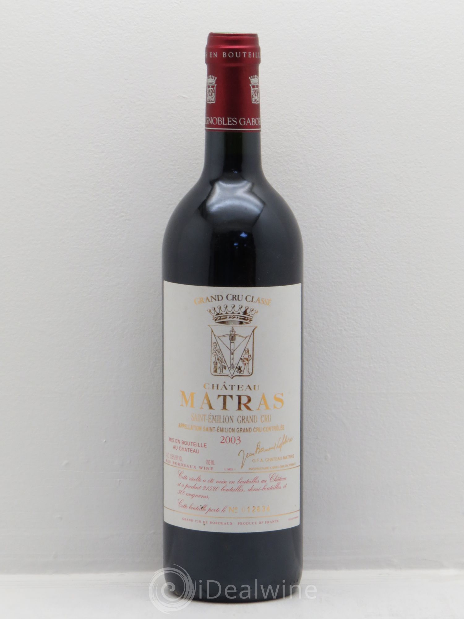 Château Matras 2003 - Posten von 1 Flasche - 0
