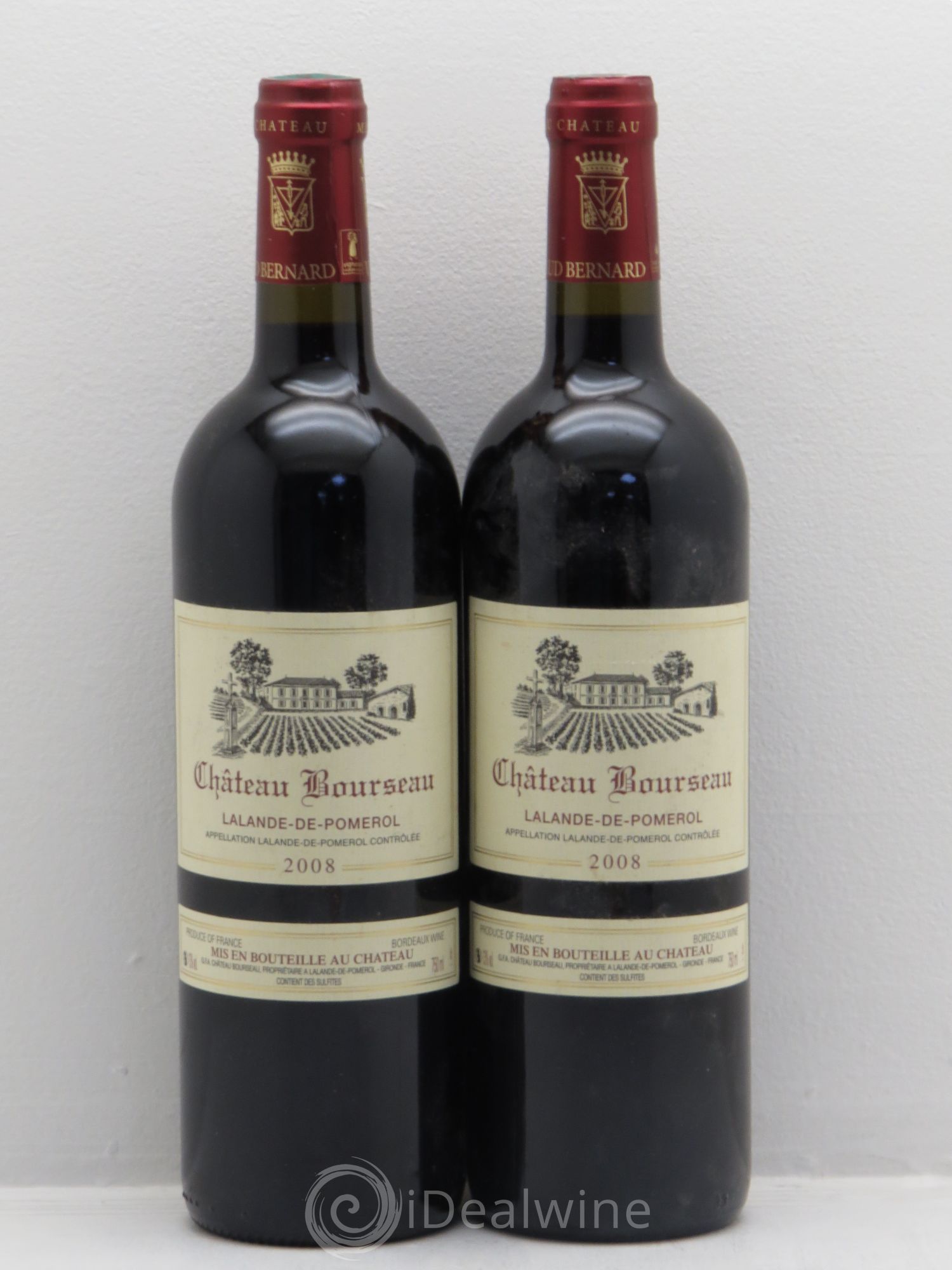 Bordeaux Château Bourseau Lalande de Pomerol 2008 - Posten von 2 Flaschen - 0