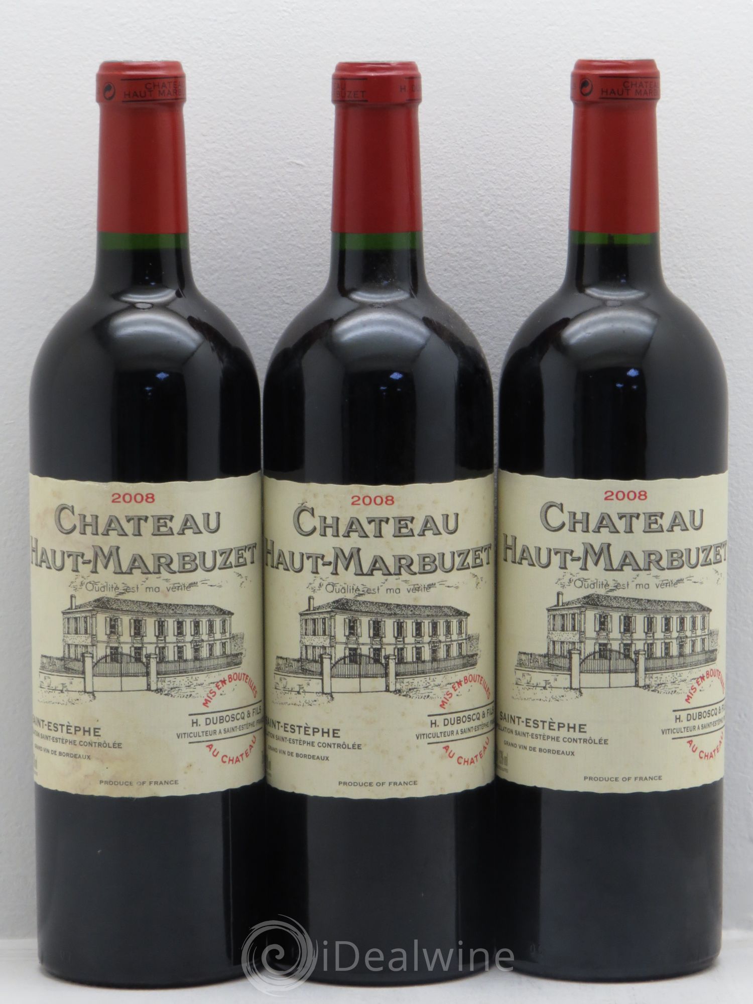 Château Haut Marbuzet 2008 - Lot de 3 bouteilles - 0