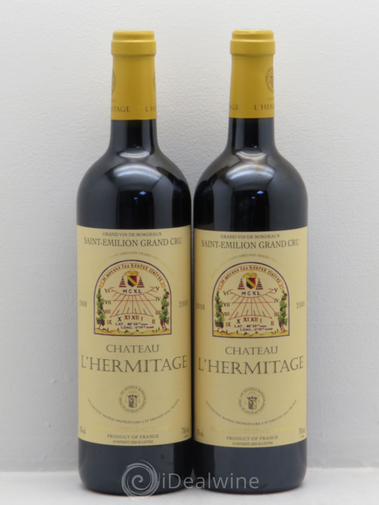 Château l' Hermitage 2008 - Lot de 2 bouteilles - 0